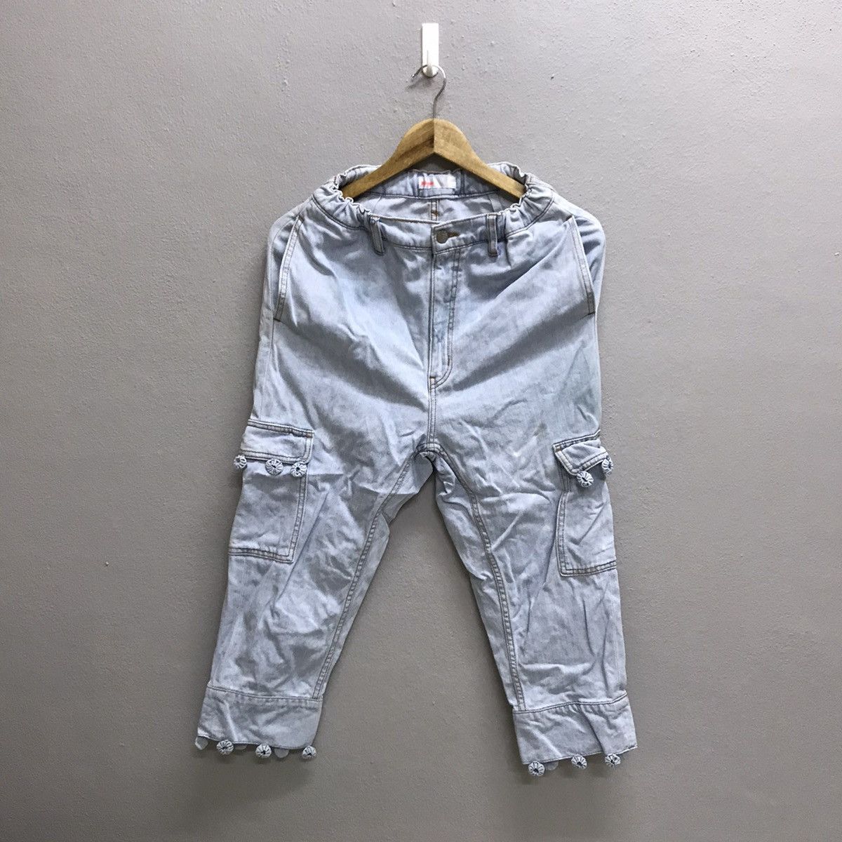 Ne-Net Vintage Ne-Net Issey Miyake 3/4 Cargo Jeans Pants Size 24" / US 00 / IT 34 - 3 Thumbnail