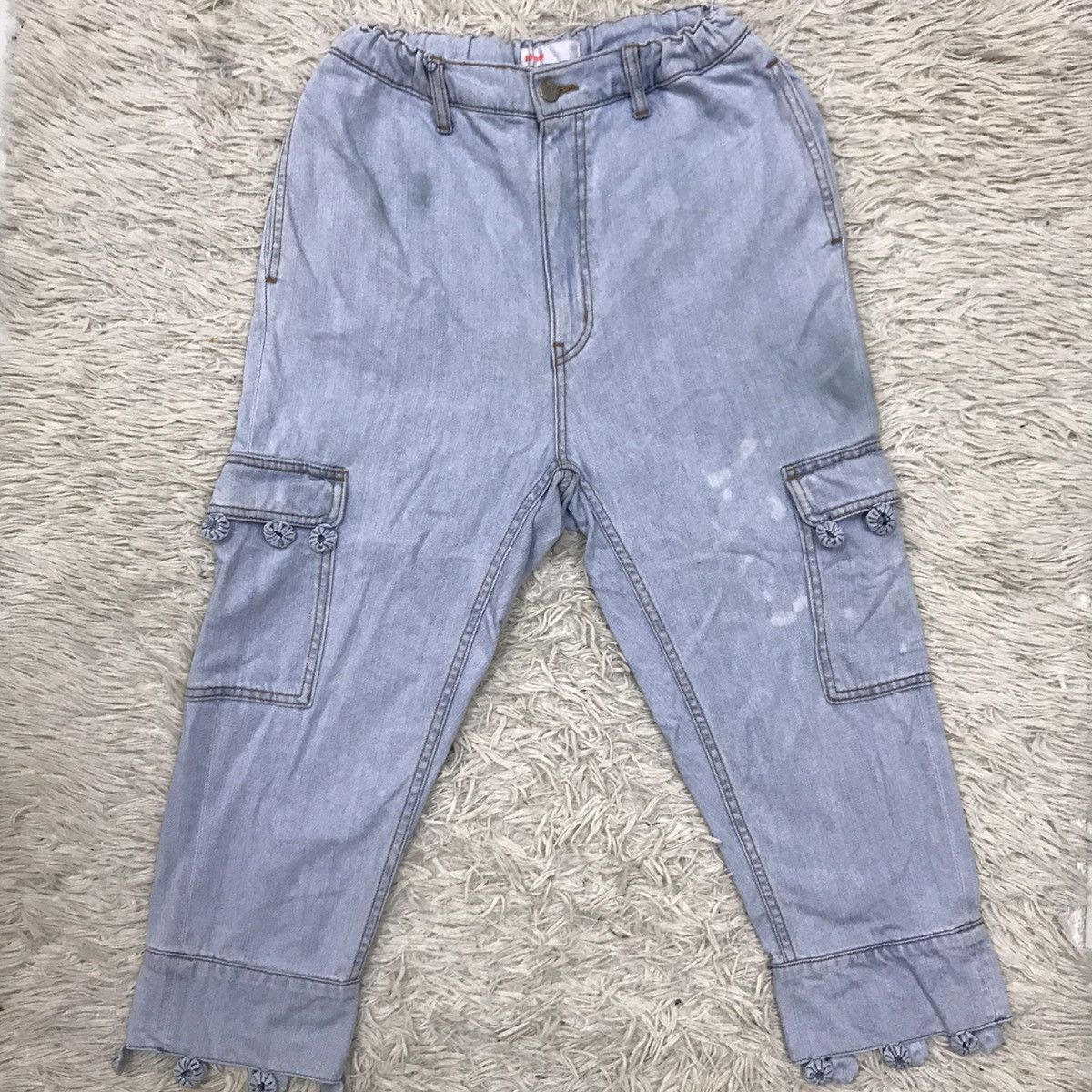 Ne-Net Vintage Ne-Net Issey Miyake 3/4 Cargo Jeans Pants Size 24" / US 00 / IT 34 - 8 Thumbnail