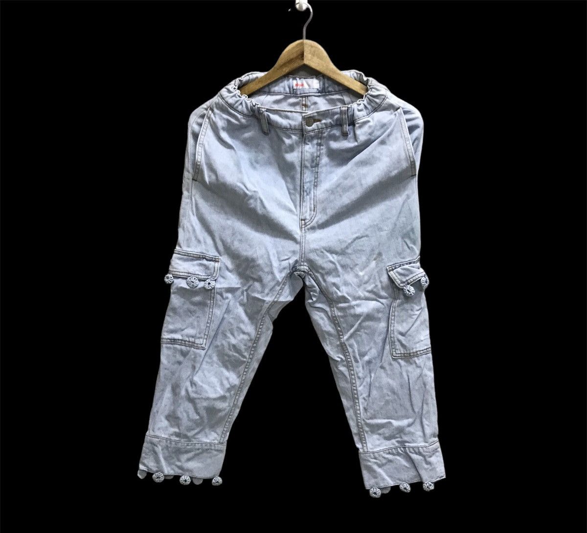 Ne-Net Vintage Ne-Net Issey Miyake 3/4 Cargo Jeans Pants Size 24" / US 00 / IT 34 - 1 Thumbnail