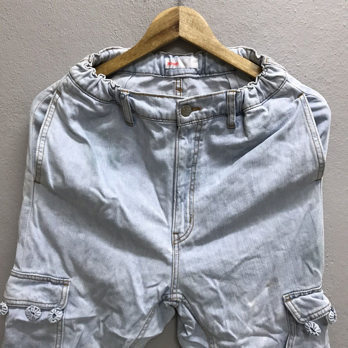 Ne-Net Vintage Ne-Net Issey Miyake 3/4 Cargo Jeans Pants Size 24" / US 00 / IT 34 - 4 Thumbnail