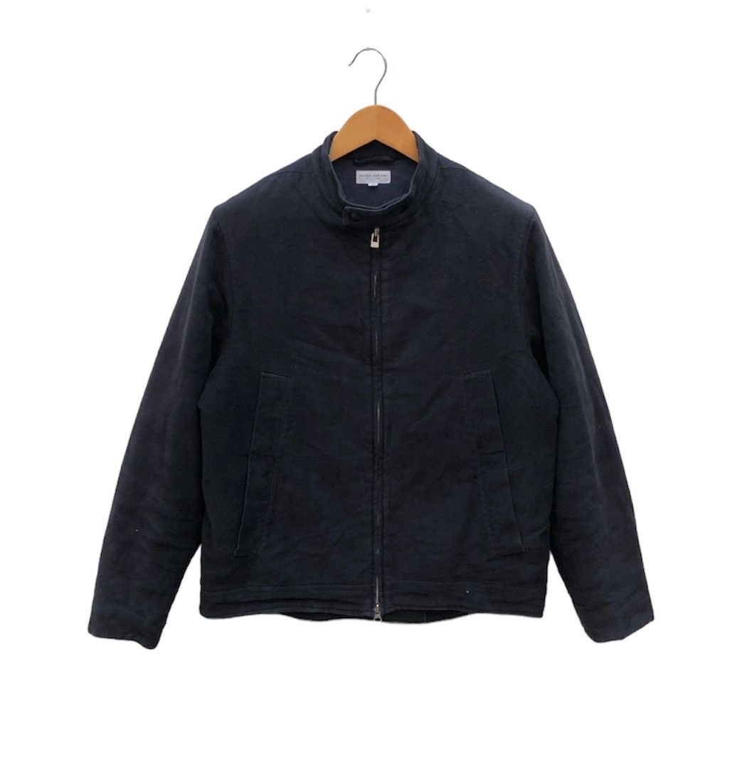 Helmut Lang vintage asymmetrical zipper neck wool jacket