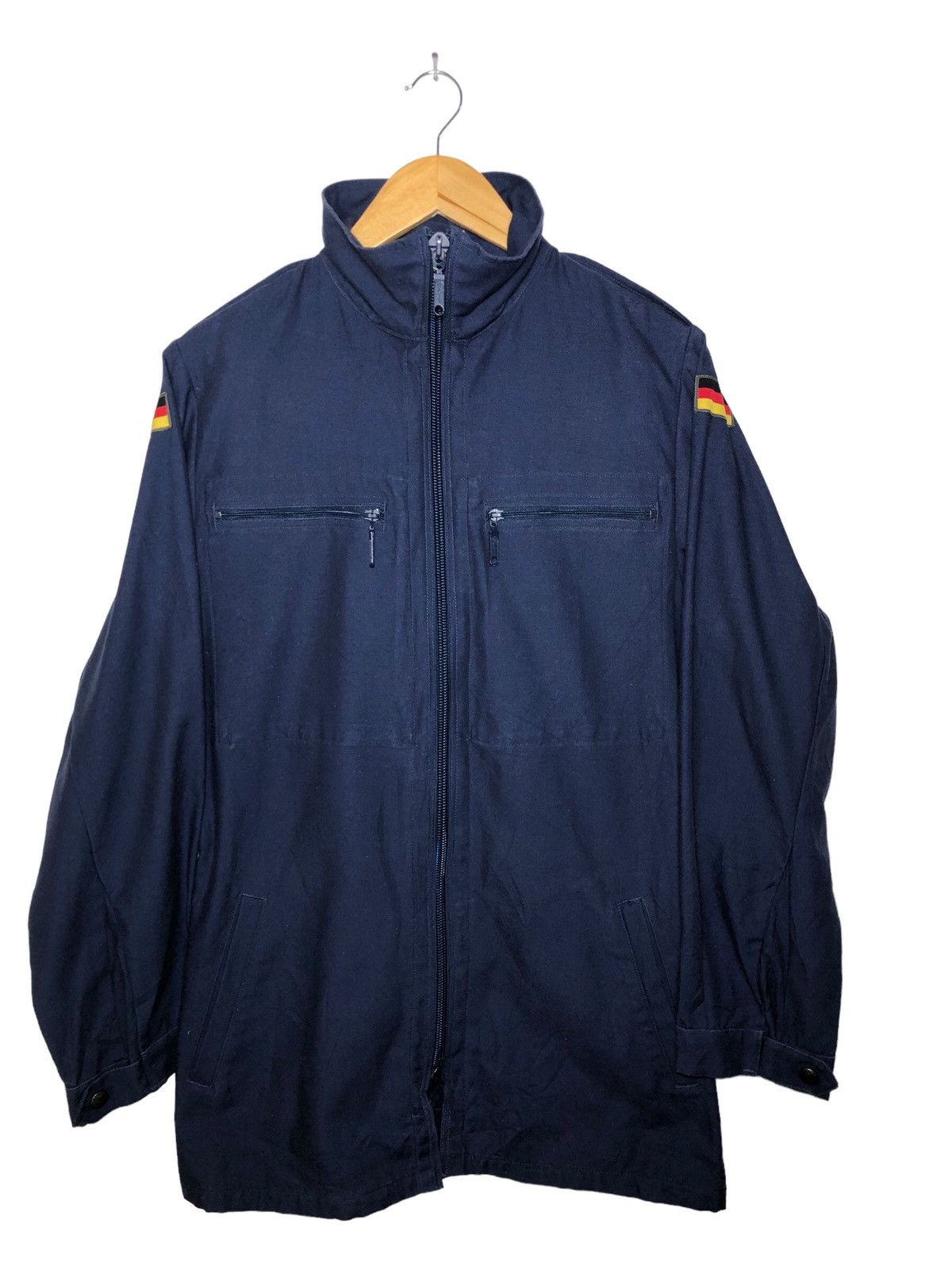 Vintage Vintage 80s A.Schwarz SulzbachGerman Army Blue military Size US M / EU 48-50 / 2 - 1 Thumbnail