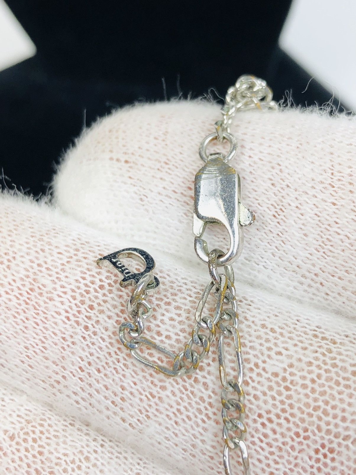 Dior cursive logo necklace