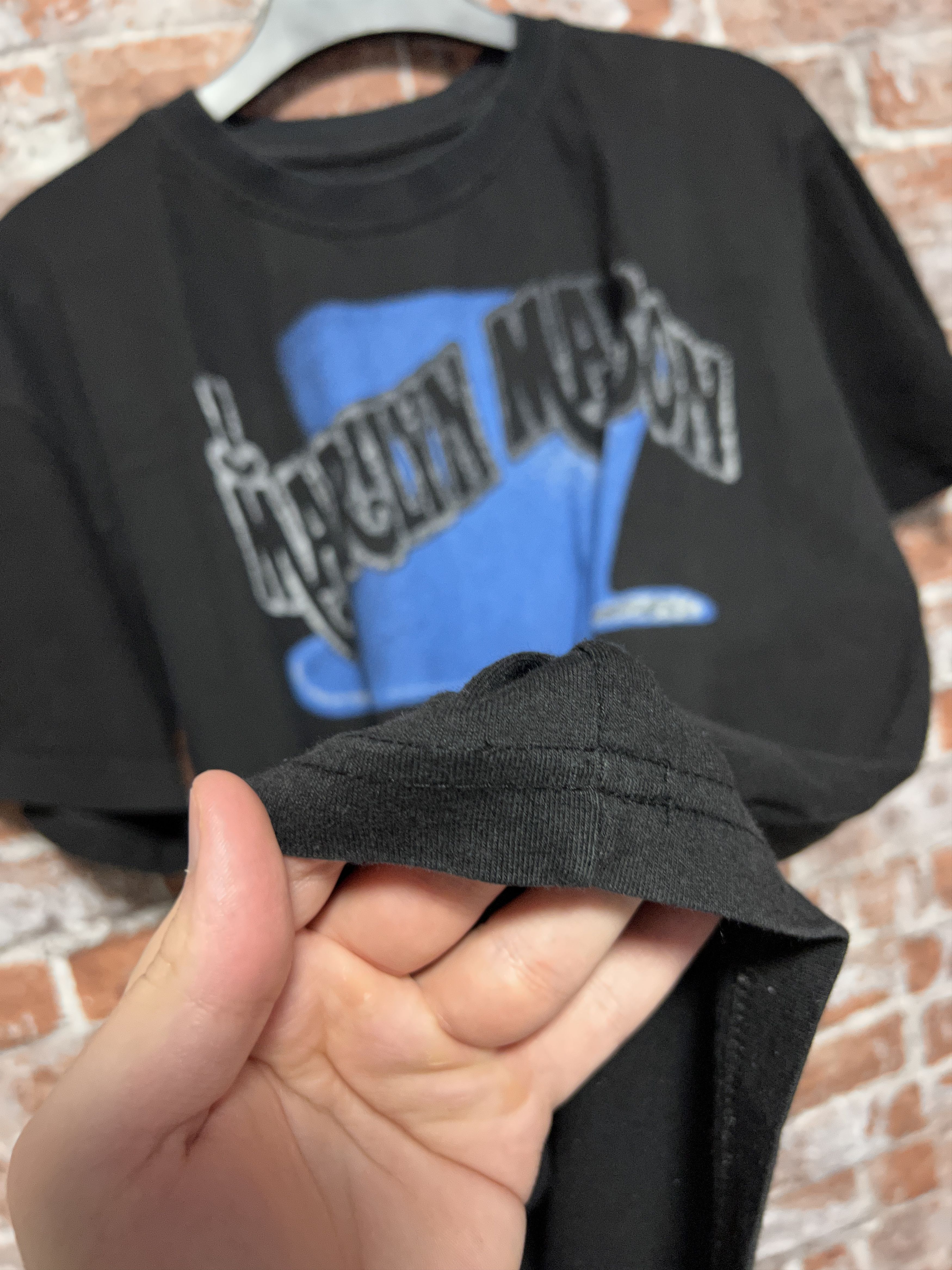 Band Tees × Vintage Vintage 2000s Marilyn Manson Rock Band T-shirt Size US L / EU 52-54 / 3 - 12 Thumbnail