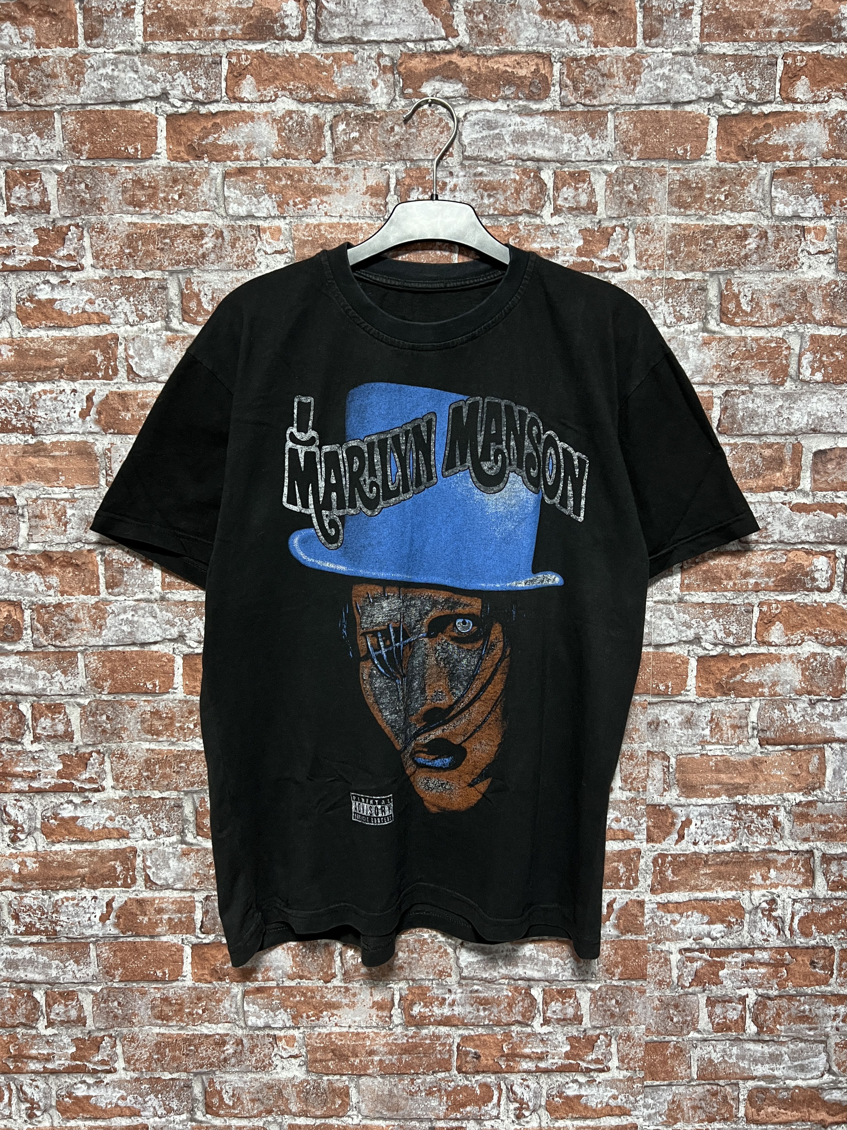 Band Tees × Vintage Vintage 2000s Marilyn Manson Rock Band T-shirt Size US L / EU 52-54 / 3 - 1 Thumbnail