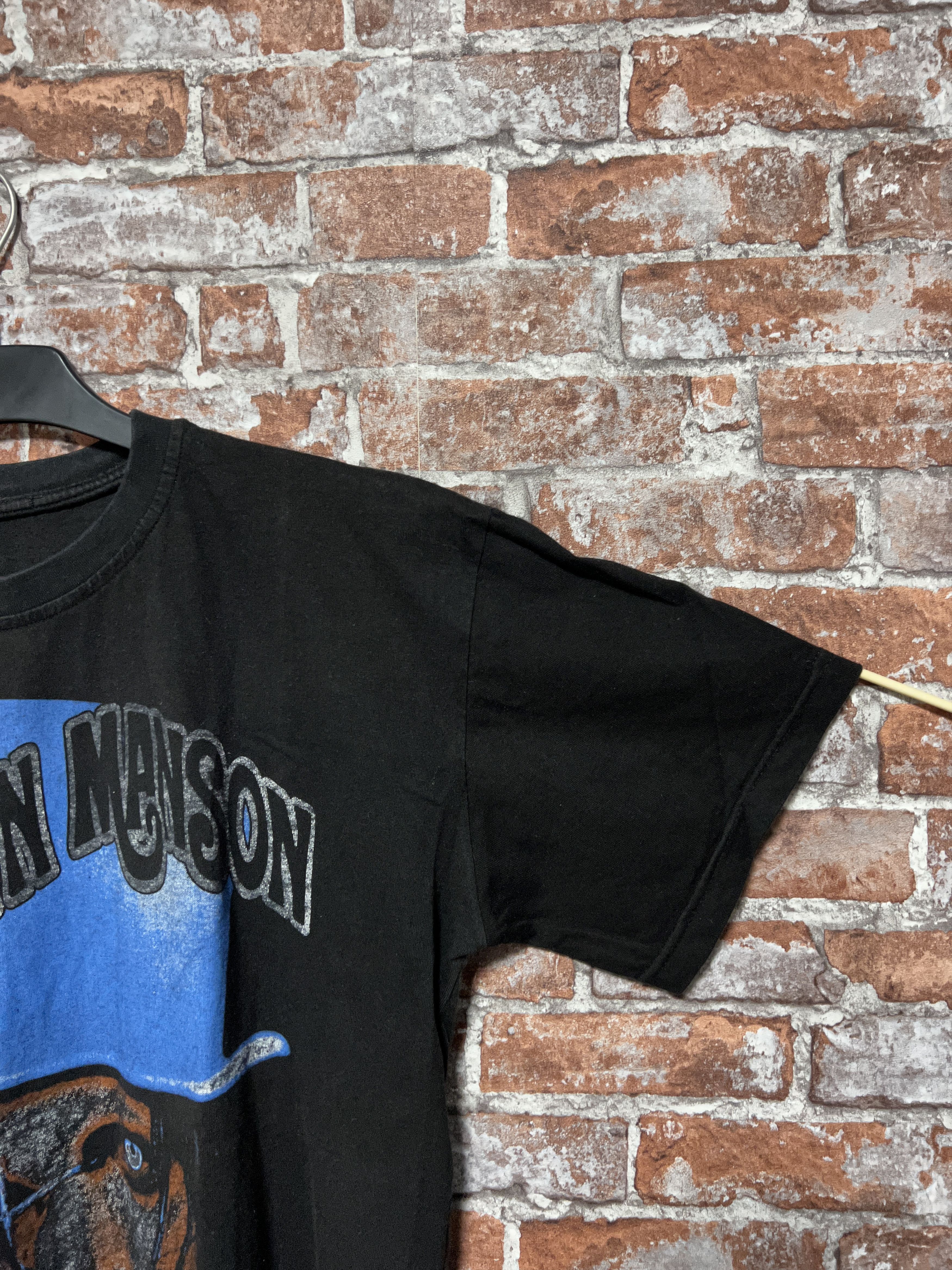 Band Tees × Vintage Vintage 2000s Marilyn Manson Rock Band T-shirt Size US L / EU 52-54 / 3 - 8 Thumbnail