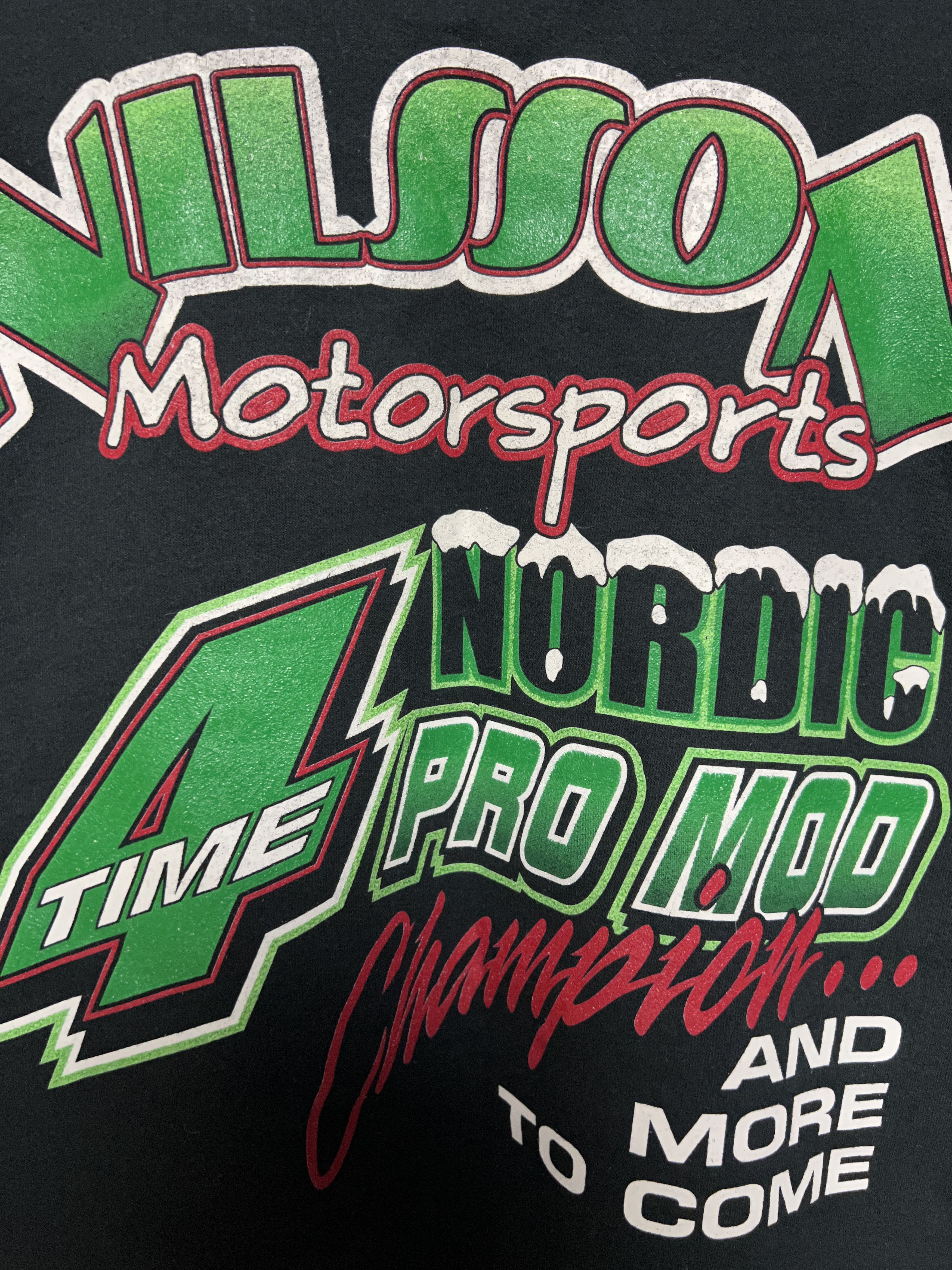 NASCAR × Vintage Hakan Nilsson Motorsports 00s Vintage Racing sweatshirt Size US XL / EU 56 / 4 - 12 Thumbnail