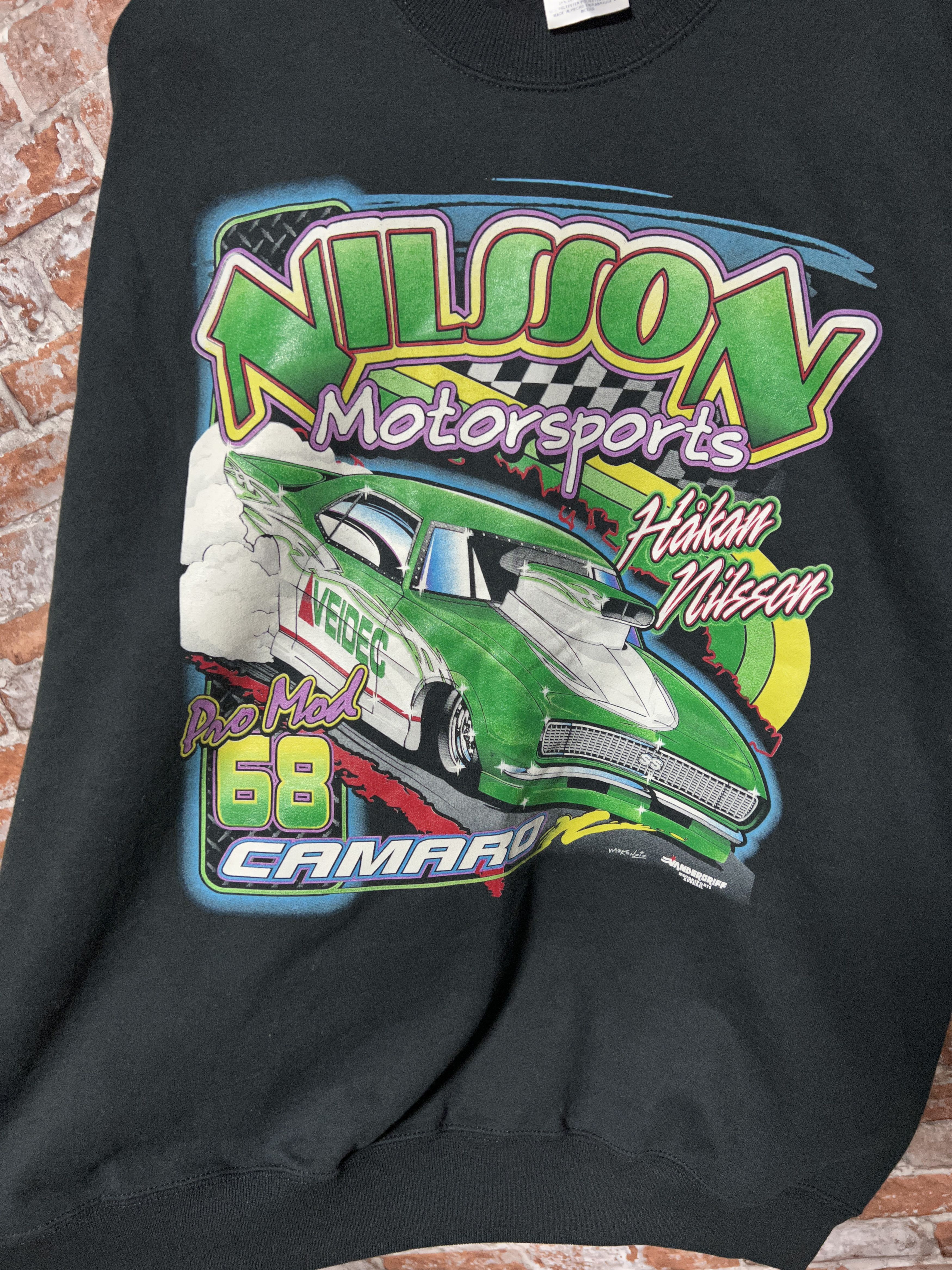 NASCAR × Vintage Hakan Nilsson Motorsports 00s Vintage Racing sweatshirt Size US XL / EU 56 / 4 - 10 Thumbnail