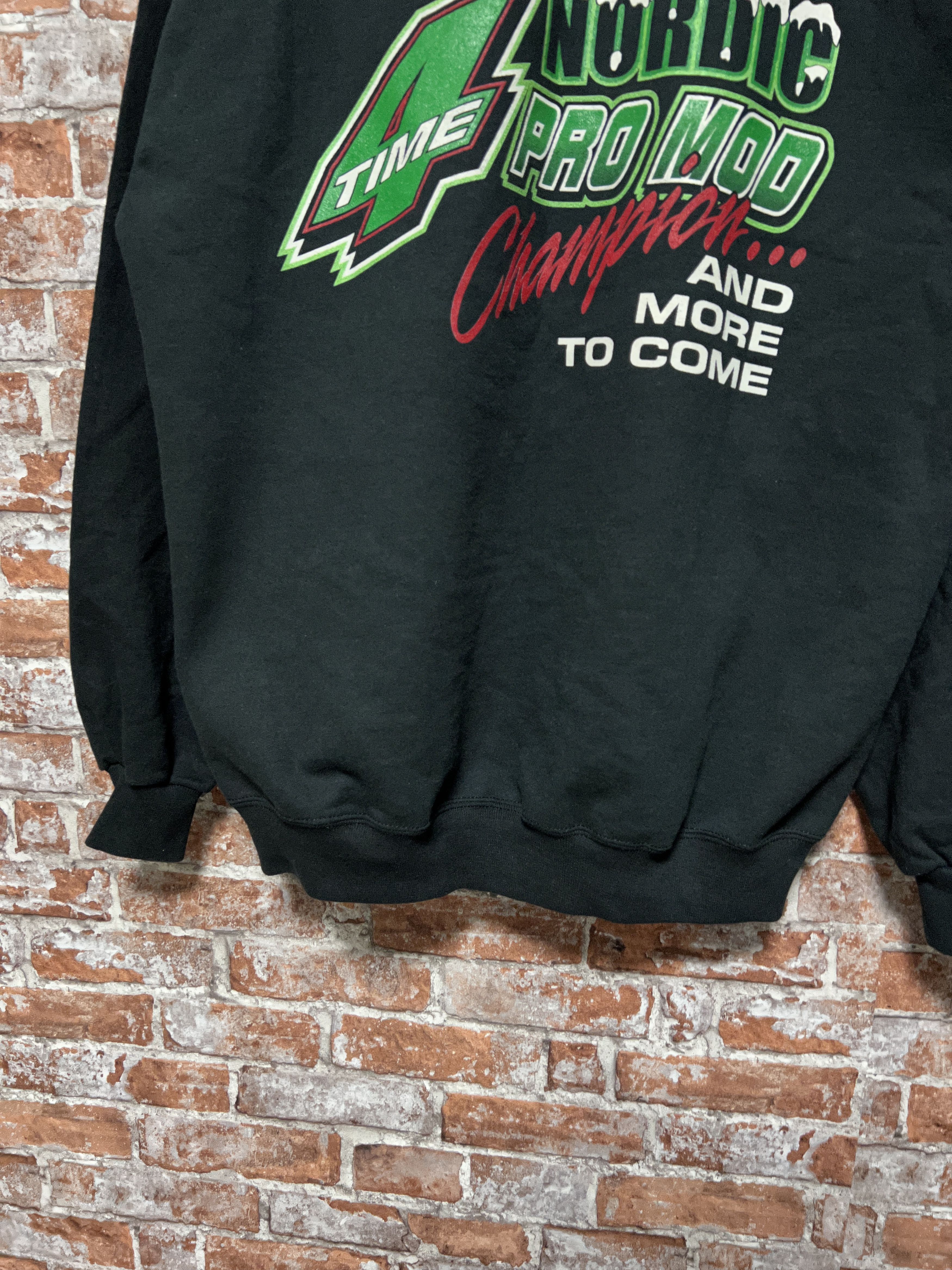 NASCAR × Vintage Hakan Nilsson Motorsports 00s Vintage Racing sweatshirt Size US XL / EU 56 / 4 - 13 Thumbnail