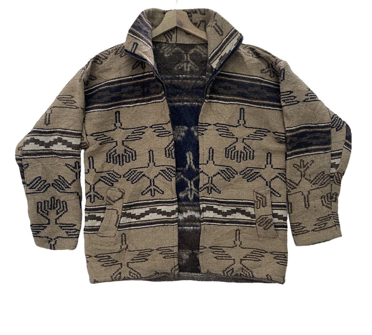 Vintage Vintage Navajo Style Wool Jacket Size US L / EU 52-54 / 3 - 2 Thumbnail