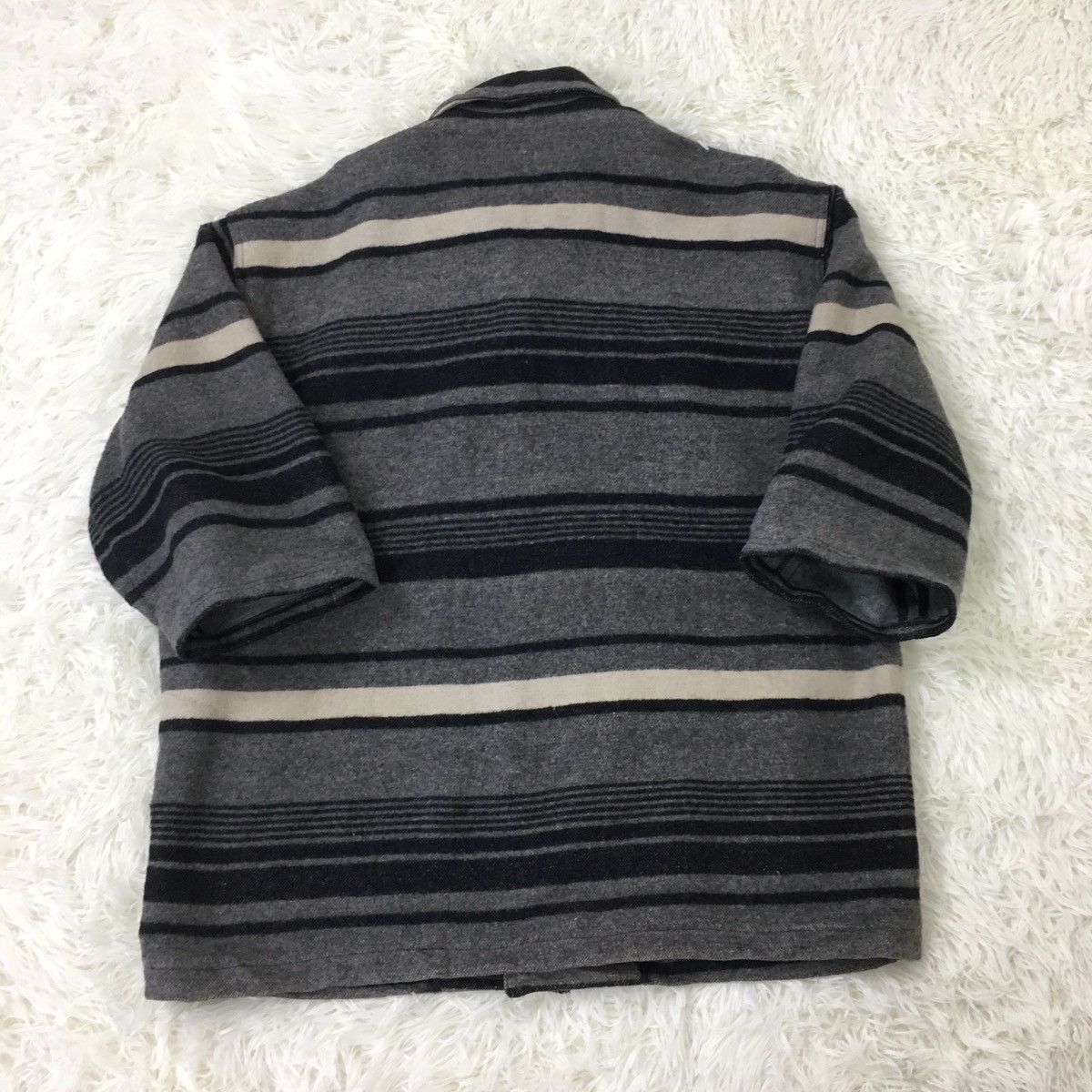 Japanese Brand Japanese Astray Wool Stripes Coat Size US L / EU 52-54 / 3 - 5 Thumbnail
