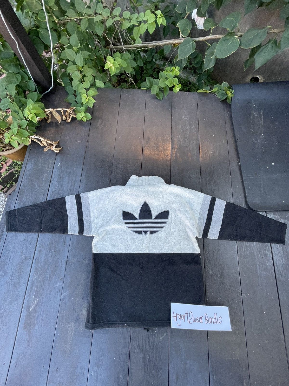 Adidas × Nike × Vintage Adidas Vintage Fleece Rare Design Size US L / EU 52-54 / 3 - 4 Thumbnail