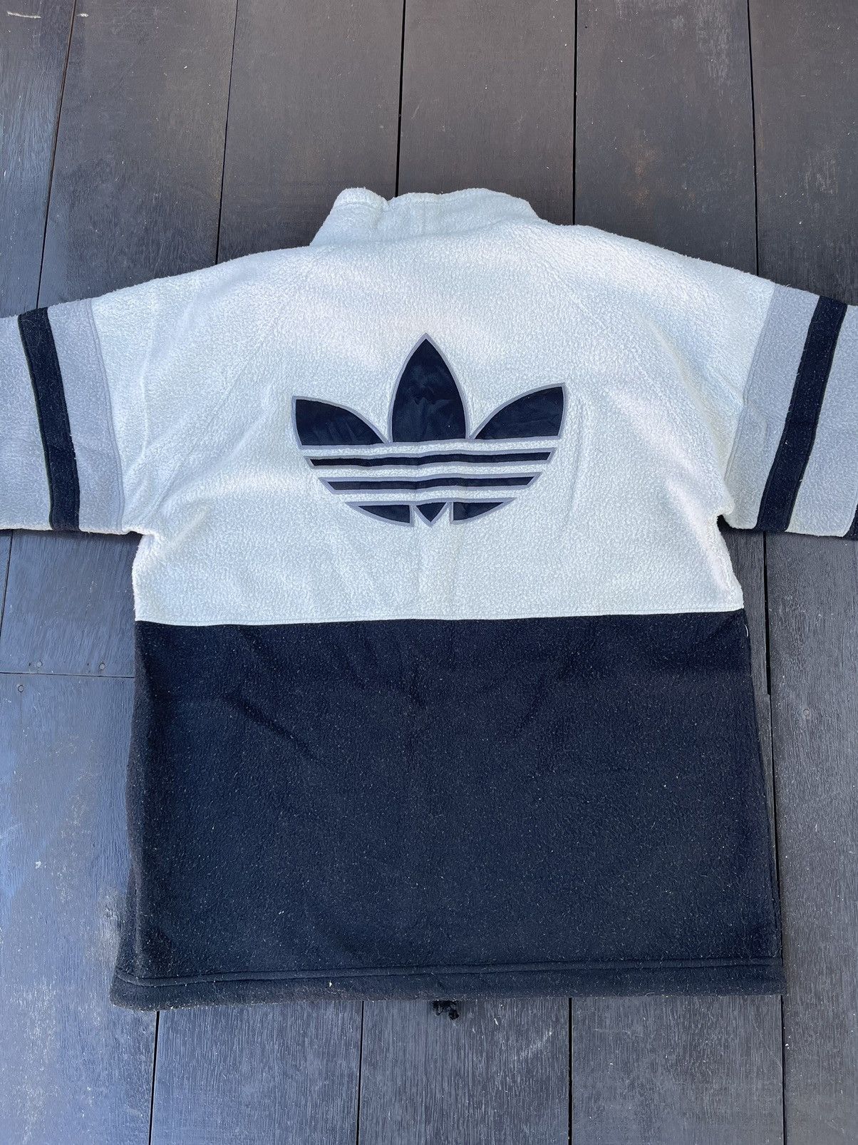 Adidas × Nike × Vintage Adidas Vintage Fleece Rare Design Size US L / EU 52-54 / 3 - 5 Thumbnail