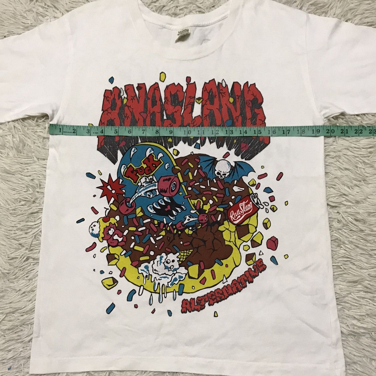 Japanese Brand ANASLANG ALTERNATIVE SKATE TSHIRT Size US S / EU 44-46 / 1 - 14 Thumbnail