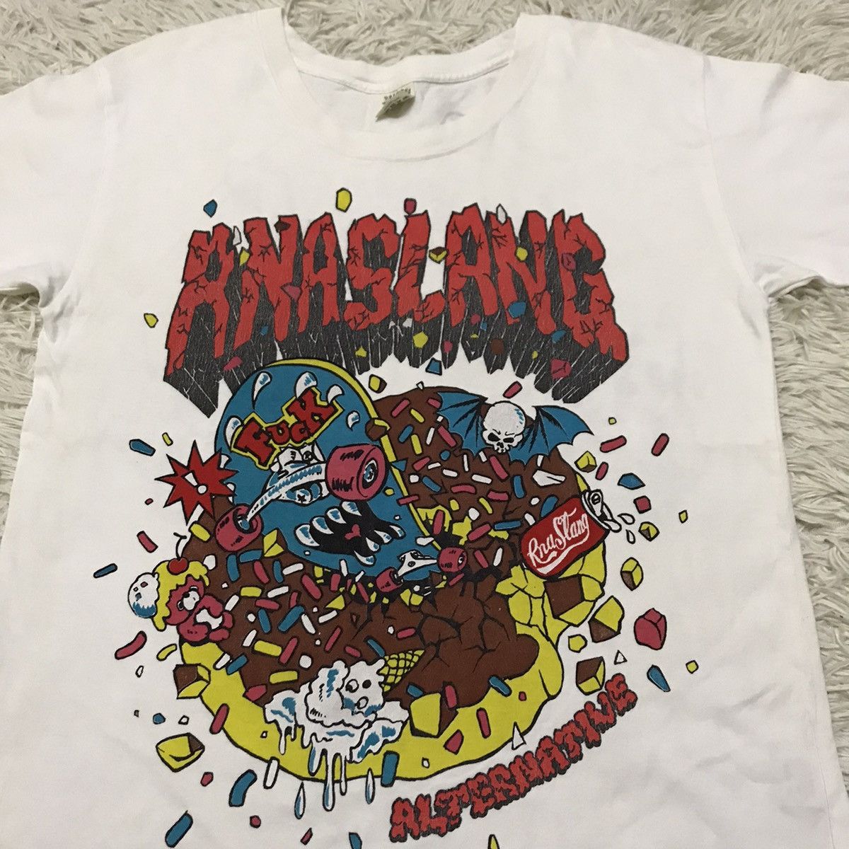 Japanese Brand ANASLANG ALTERNATIVE SKATE TSHIRT Size US S / EU 44-46 / 1 - 8 Thumbnail