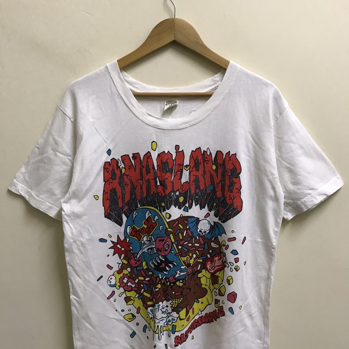 Japanese Brand ANASLANG ALTERNATIVE SKATE TSHIRT Size US S / EU 44-46 / 1 - 4 Thumbnail