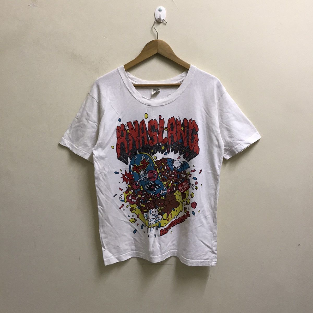 Japanese Brand ANASLANG ALTERNATIVE SKATE TSHIRT Size US S / EU 44-46 / 1 - 6 Thumbnail