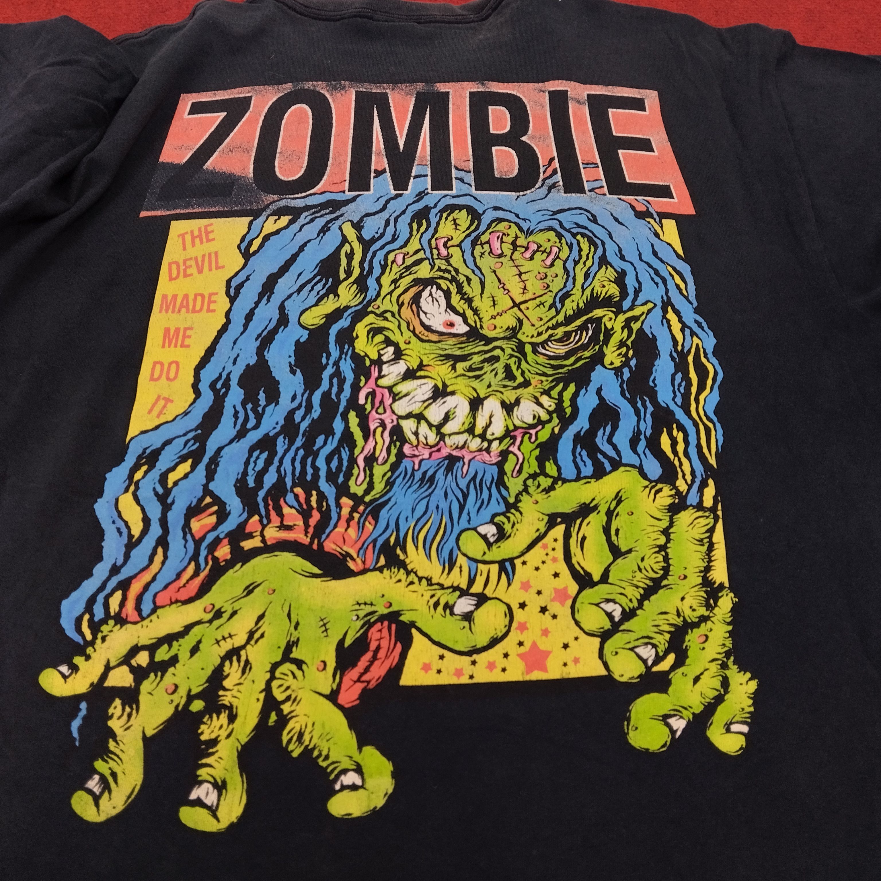 Band Tees × Vintage Rob Zombie Rock Singer Horror Style Big Print Tshirt Size US XXL / EU 58 / 5 - 4 Thumbnail