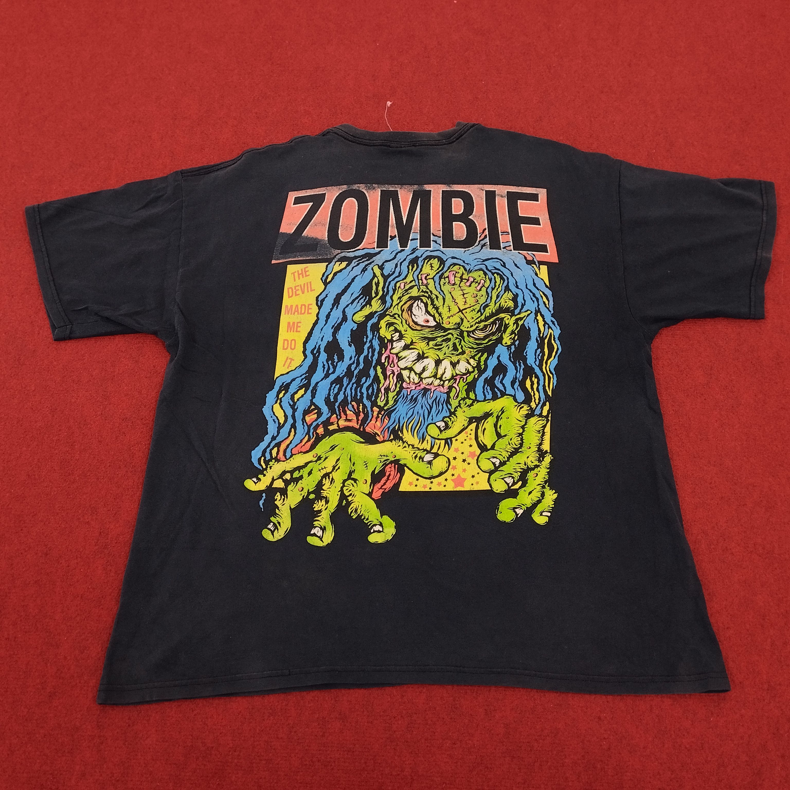 Band Tees × Vintage Rob Zombie Rock Singer Horror Style Big Print Tshirt Size US XXL / EU 58 / 5 - 3 Thumbnail