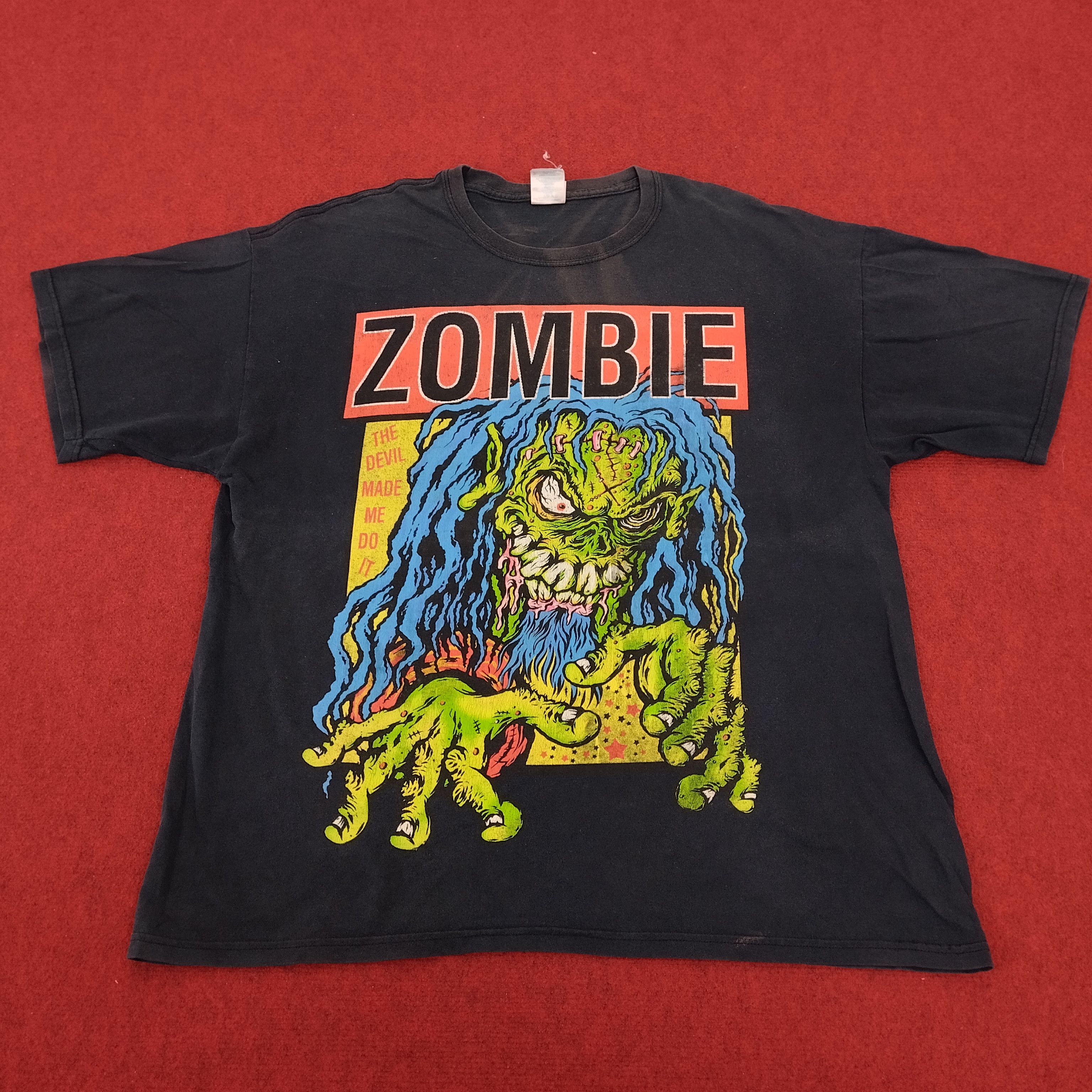 Band Tees × Vintage Rob Zombie Rock Singer Horror Style Big Print Tshirt Size US XXL / EU 58 / 5 - 1 Thumbnail