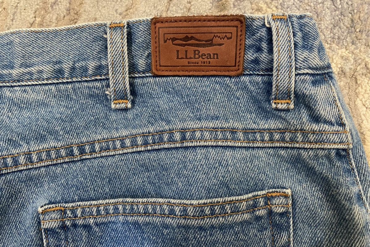 L.L. Bean × Vintage L.L. Bean Comfort Waist Washed Denim Striaght Jeans Size US 35 - 6 Thumbnail