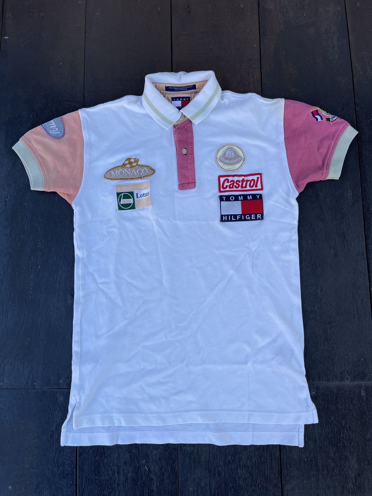 Lotus Shoes × Tommy Hilfiger × Vintage Tommy Hilfinger Collar Shirt Vintage Embroidery Logo Size US S / EU 44-46 / 1 - 2 Thumbnail