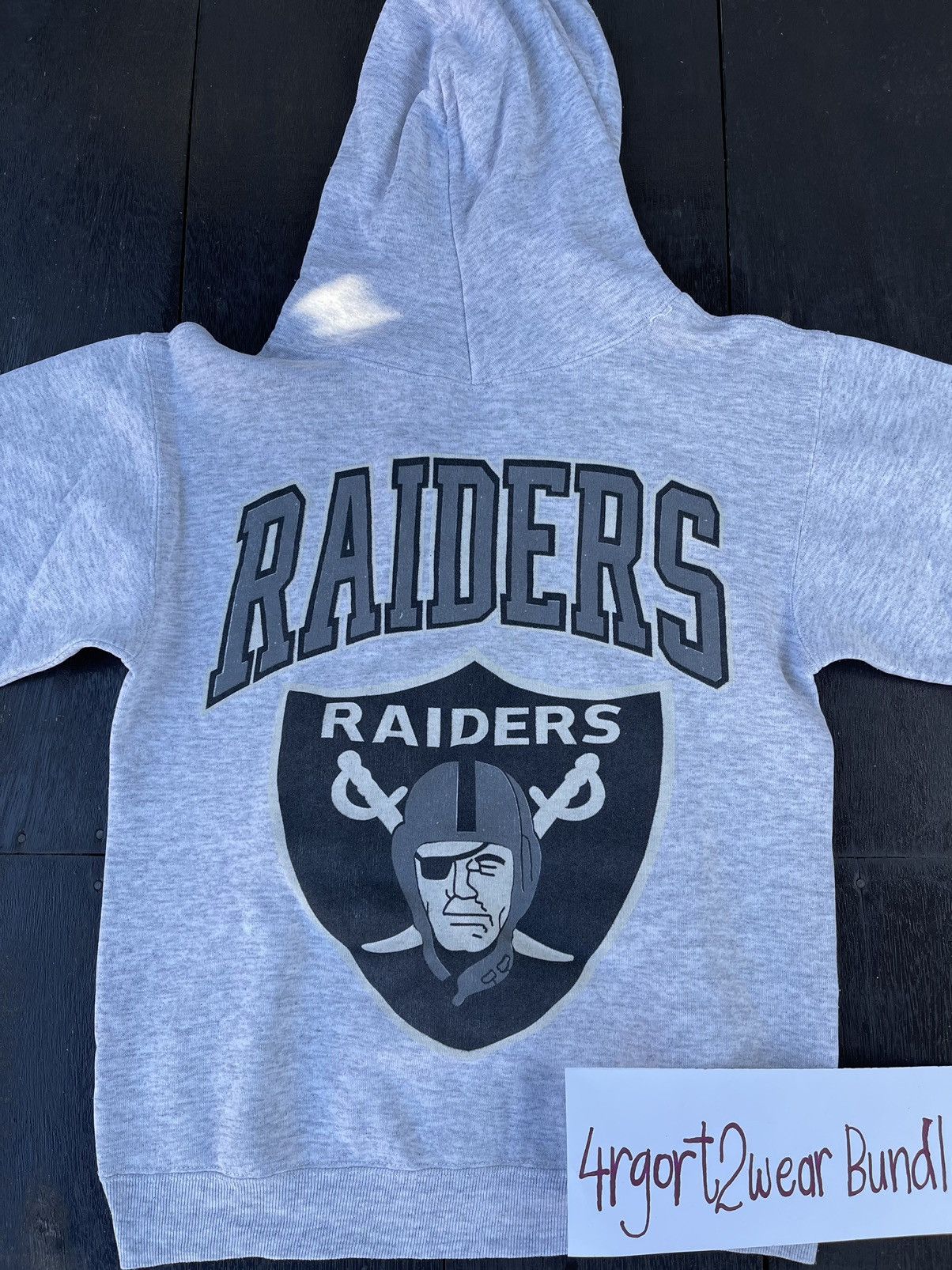 NFL × Vintage Vintage Rare Raiders Hoodie Size US XS / EU 42 / 0 - 7 Thumbnail