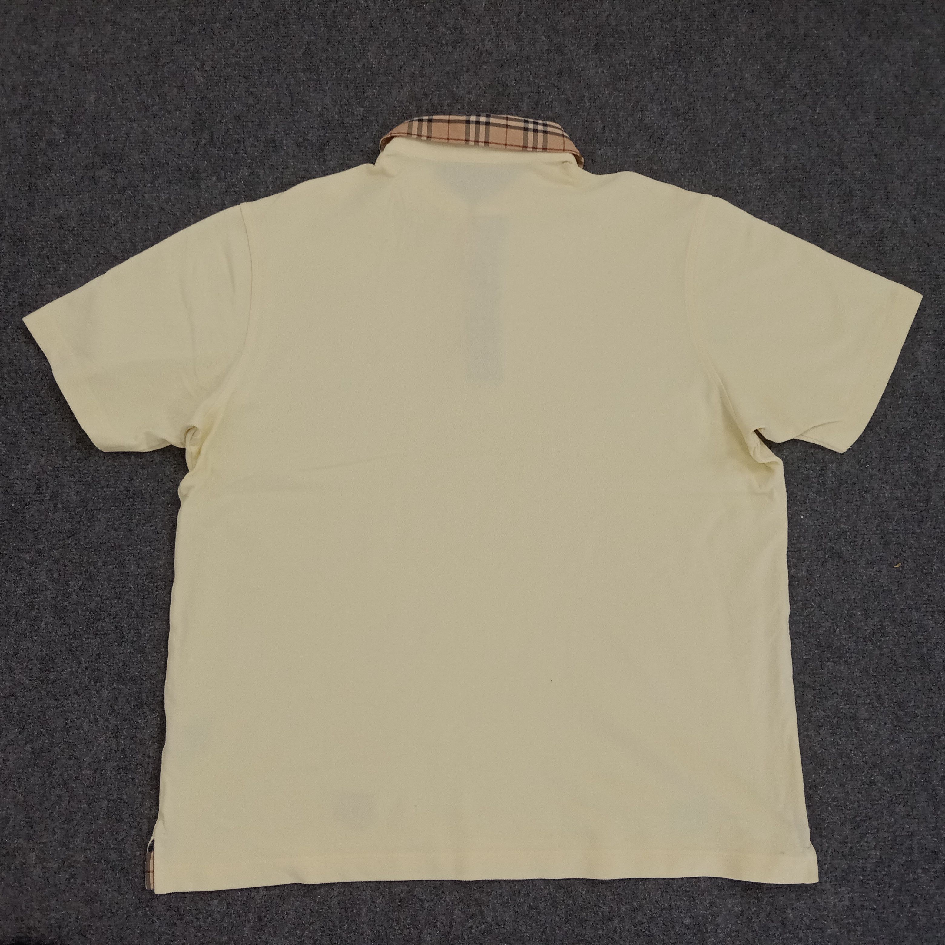 Burberry × Vintage Burberry London Nova Check Collar Design Polo Shirt Size US L / EU 52-54 / 3 - 3 Thumbnail
