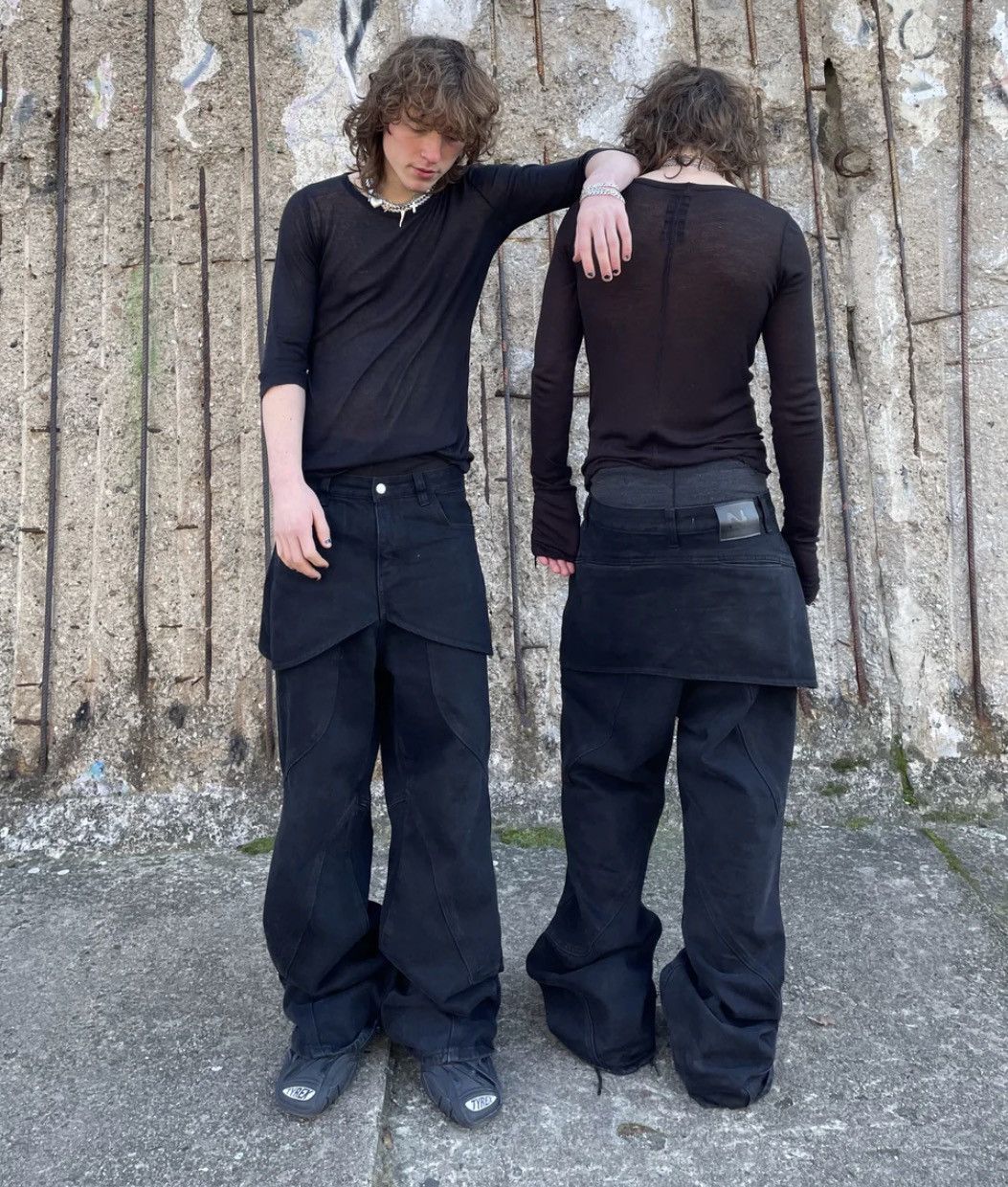 If Six Was Nine × KMRii × Other Nicolas Lee Onyx Skirt Denim