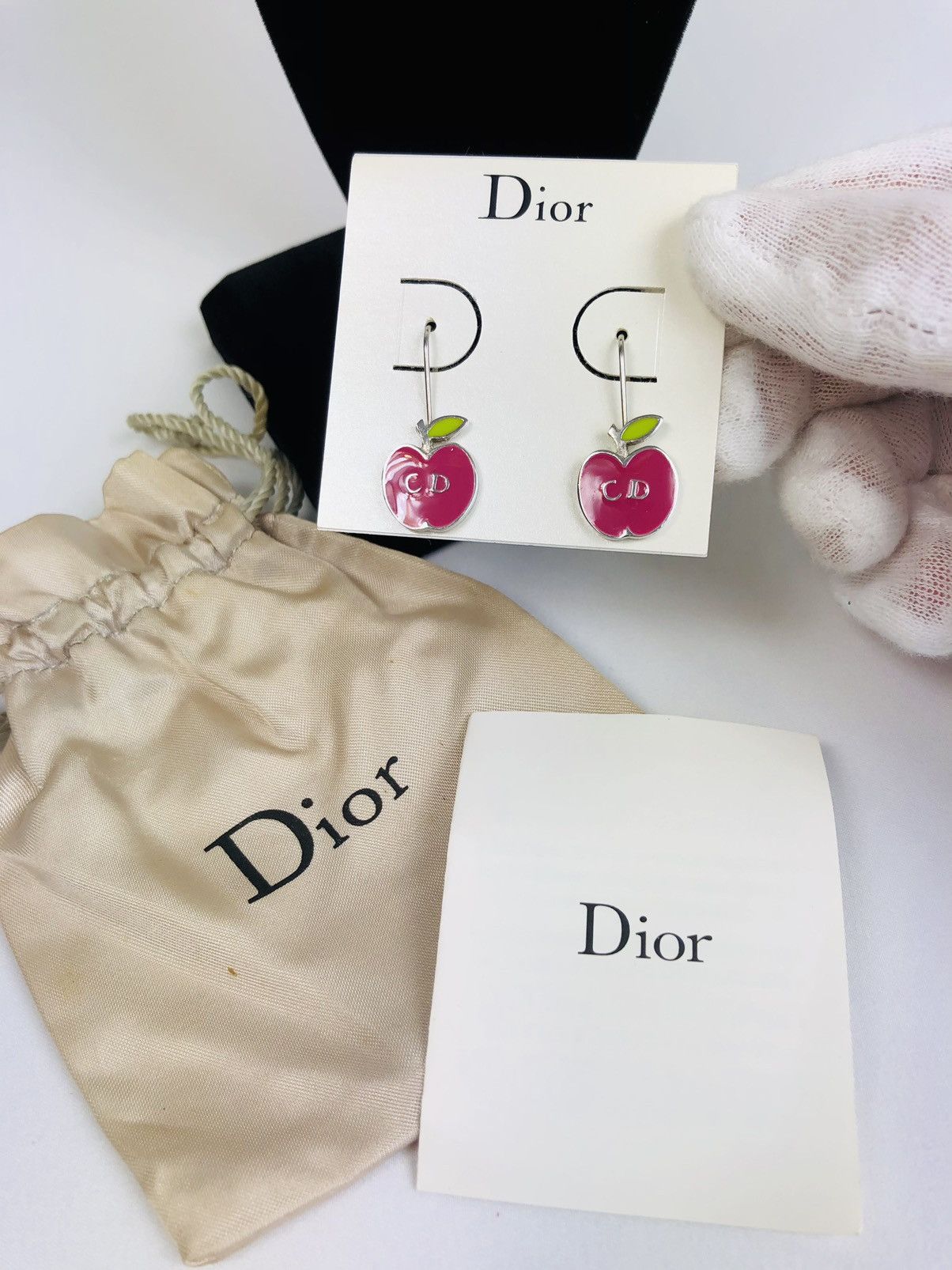 Dior CD apple ear rings