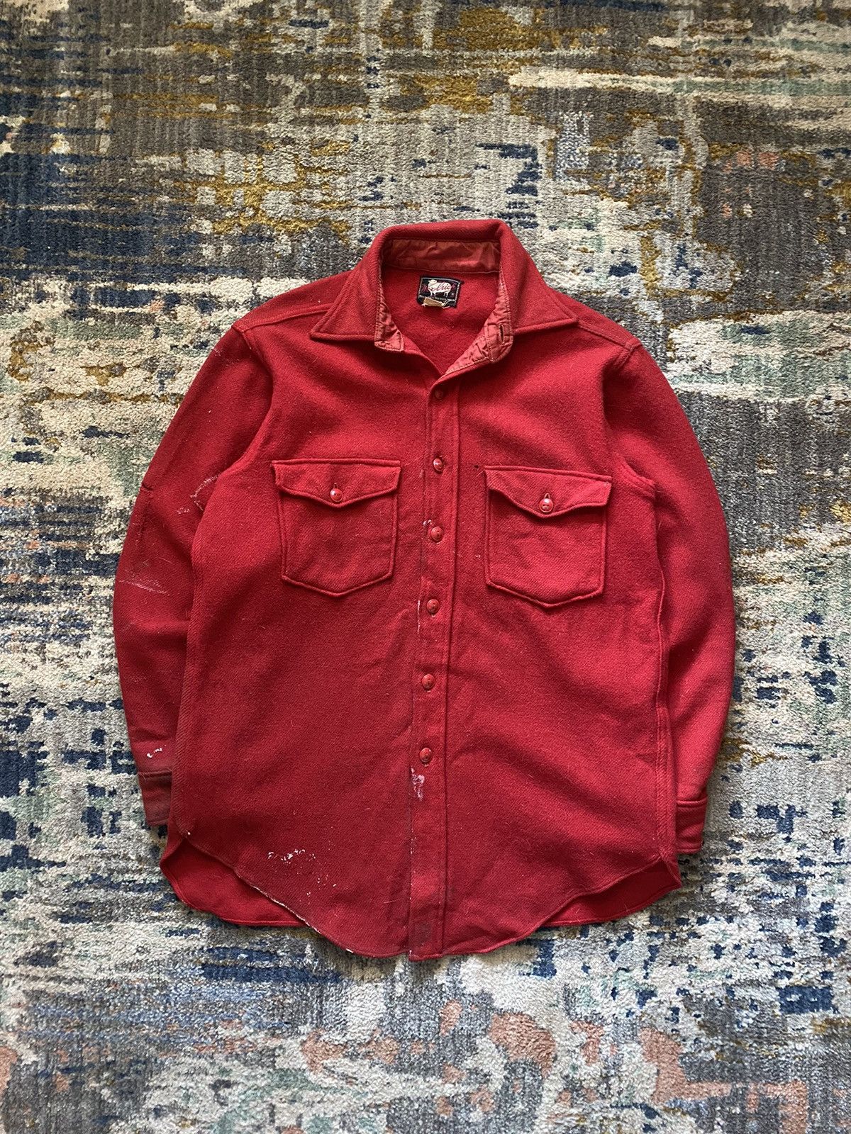 Vintage × Woolrich Woolen Mills 1950’s distressed and painted woolrich shirt Size US M / EU 48-50 / 2 - 1 Thumbnail