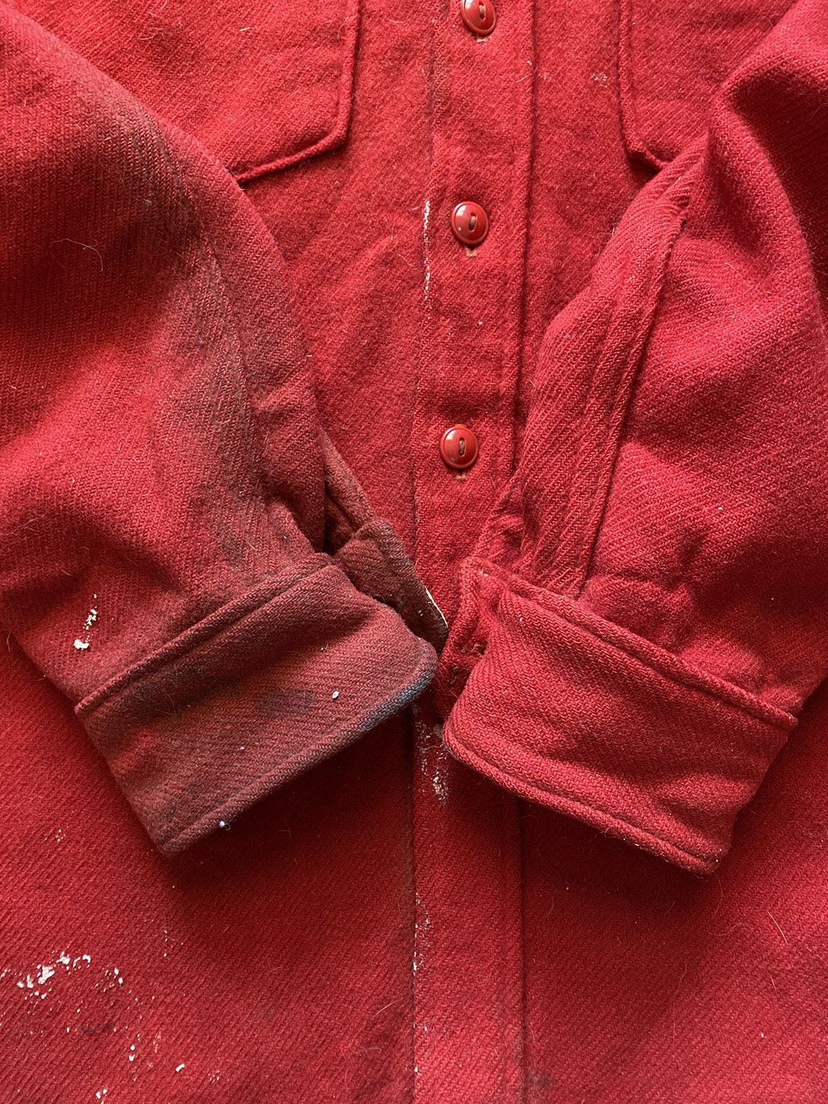 Vintage × Woolrich Woolen Mills 1950’s distressed and painted woolrich shirt Size US M / EU 48-50 / 2 - 4 Thumbnail