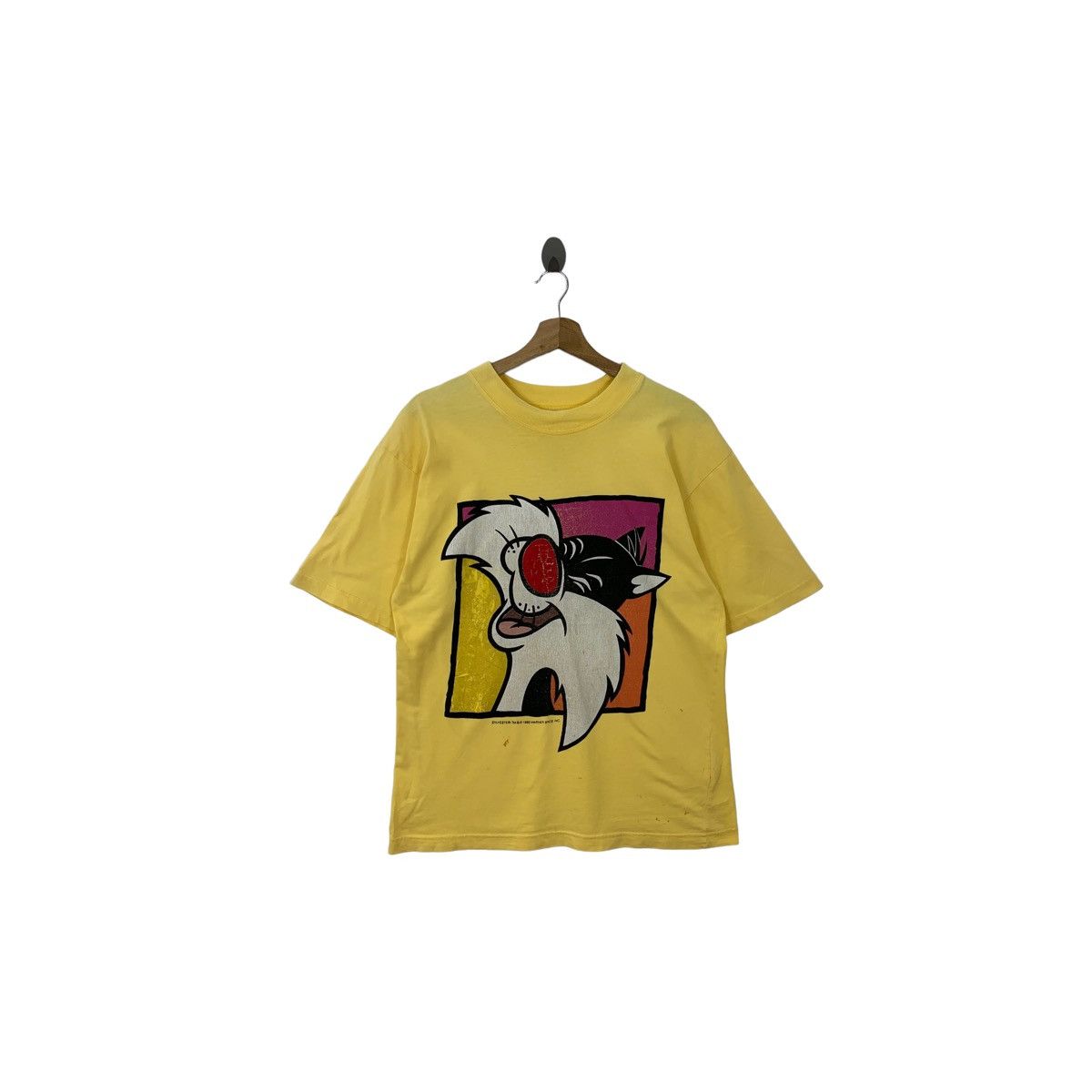 Rare!! Vintage SYLVESTER Looney tunes cartoon big logo