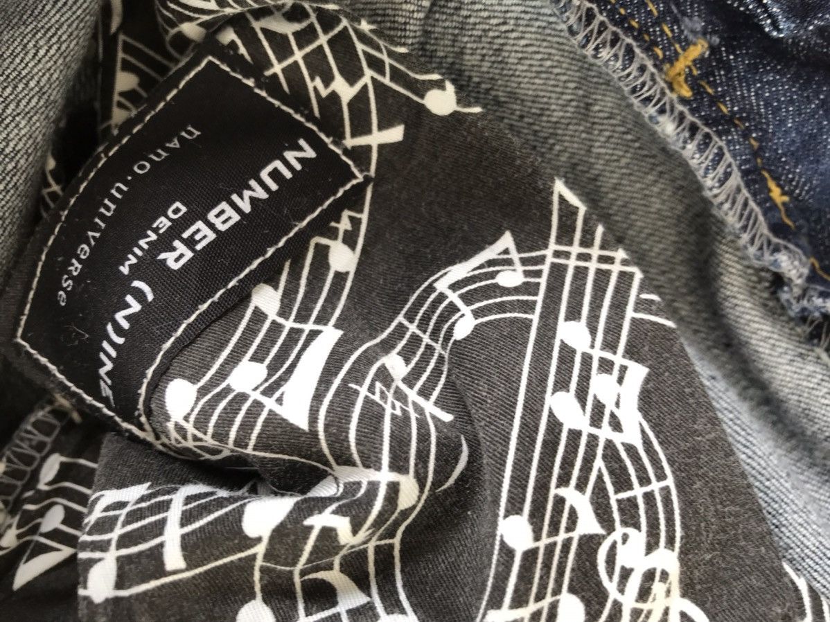 Number (N)ine 💥Takahiromiyashita Number Nine Music Denim Size US 33 - 6 Thumbnail