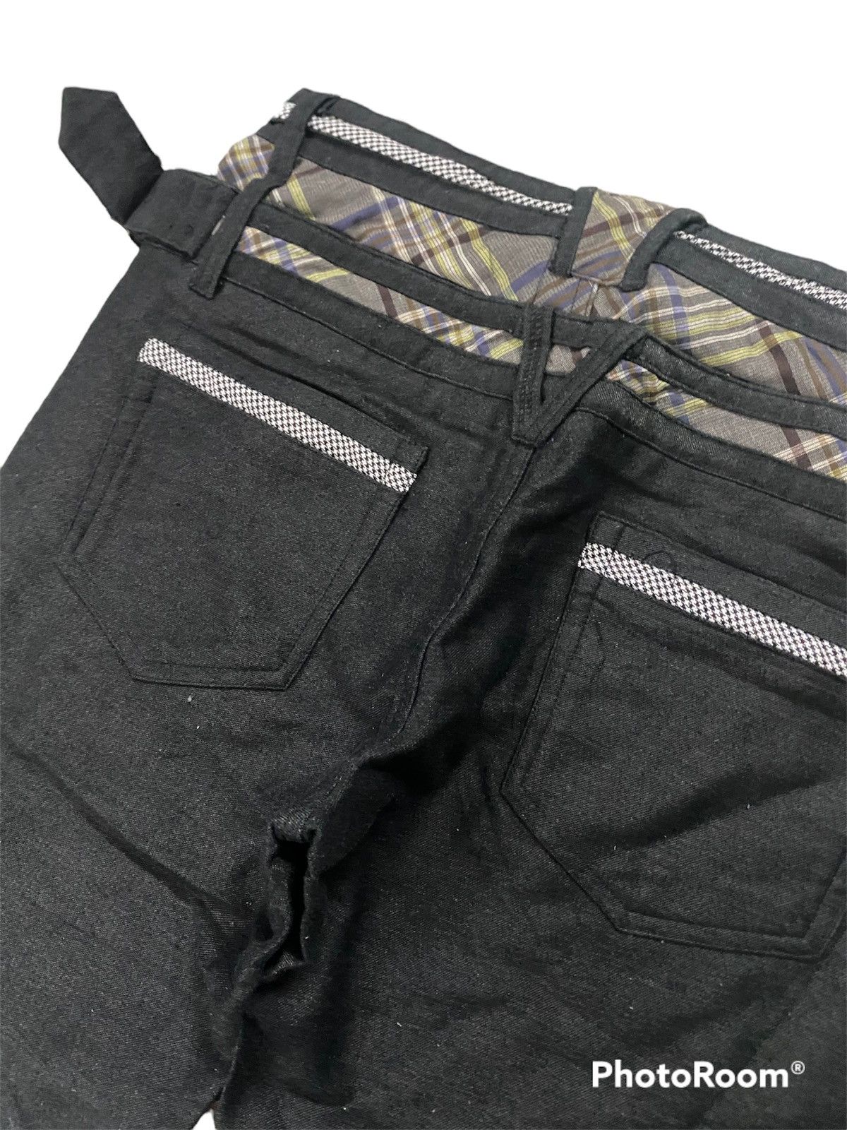 N.Hoolywood 💥Japanese designer N.Hollywood Double Waist Pant Size US 31 - 4 Thumbnail