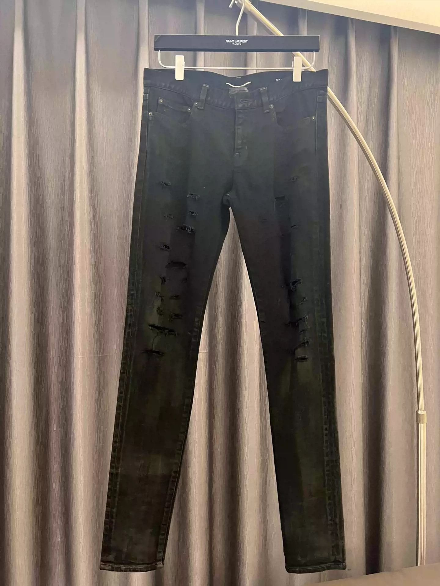 Saint Laurent Paris Oil Jeans | Grailed