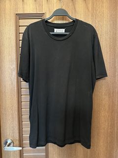 Contrast stitch shirt in black - Maison Margiela