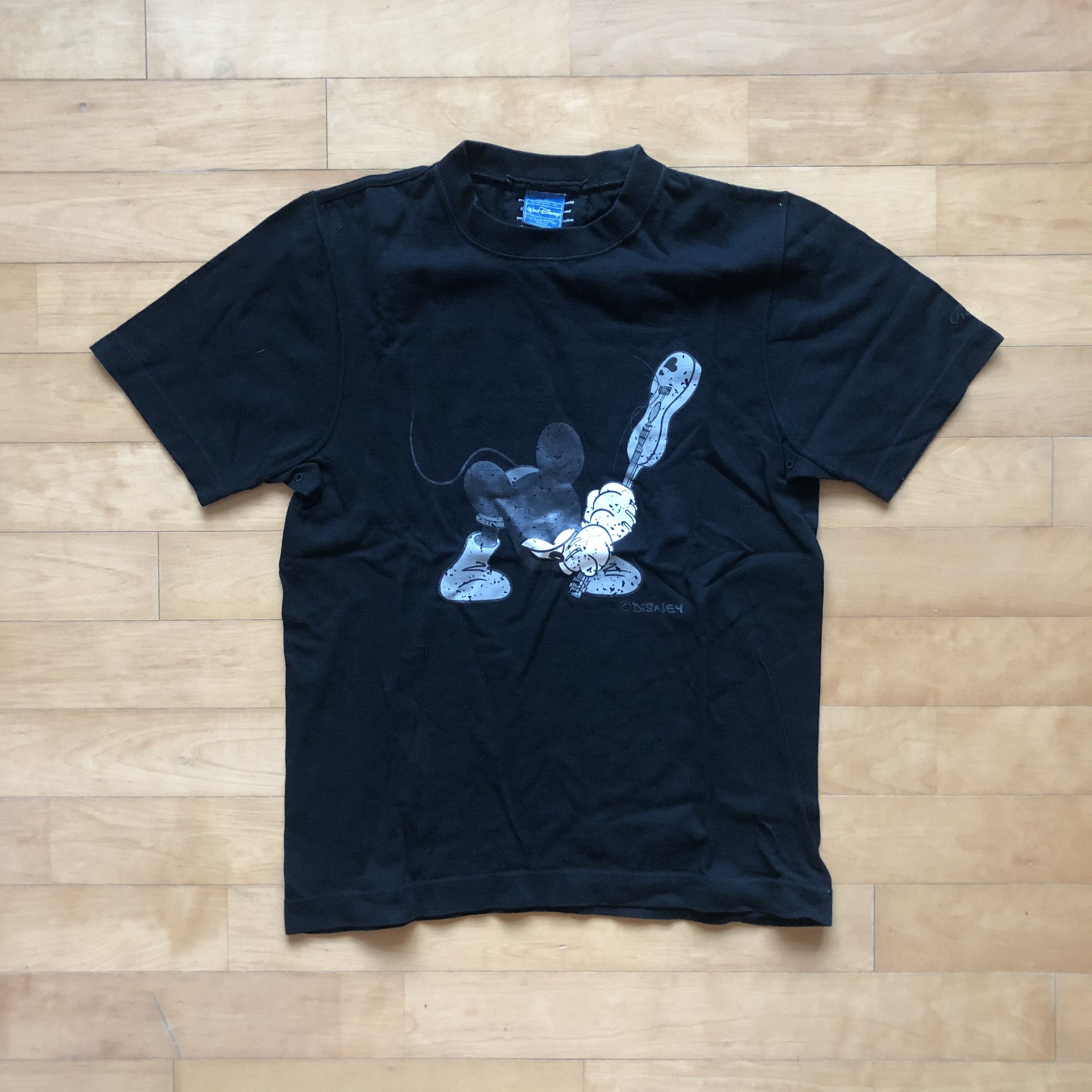 image of Mickey Mouse x Roen Vintage Roen Mickey Rocstar S in Black, Men's (Size Small)