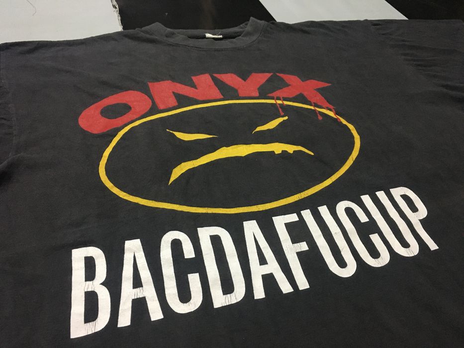 Vintage Vintage Onyx Shirt Bacdafucup Double Side 90s Single