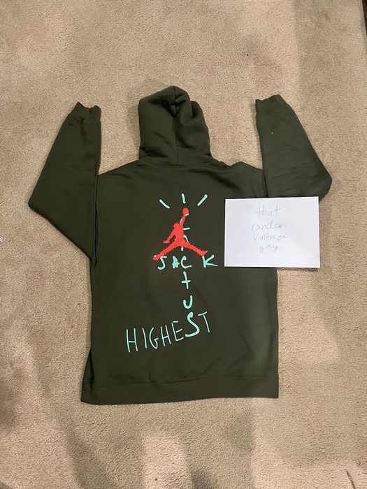 Travis scott jordan cactus jack highest hoodie discount olive