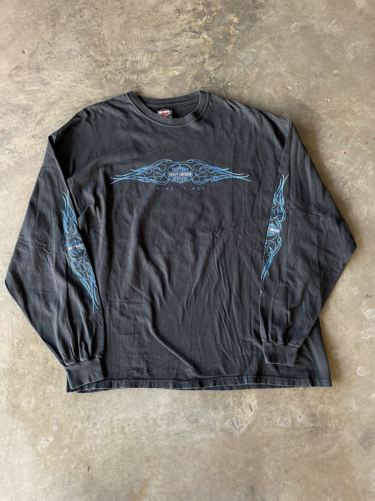 Vintage Harley-Davidson Ride it hot Longsleeve tee