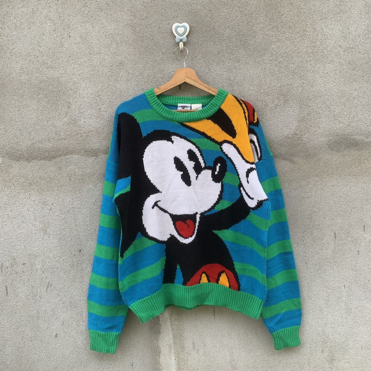 Disney 90s All Over Sweater Rot L