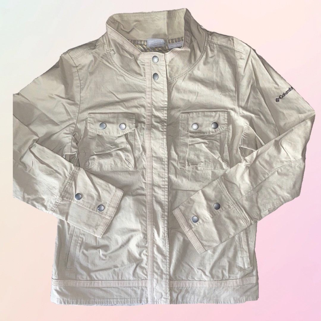 Columbia Columbia, Sun Shield, Lightweight, Beige Windbreaker Coat Size L / US 10 / IT 46 - 2 Thumbnail