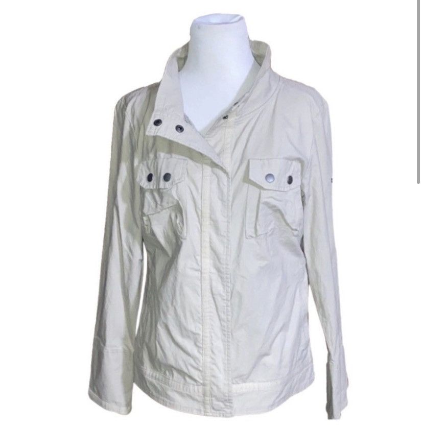 Columbia Columbia, Sun Shield, Lightweight, Beige Windbreaker Coat Size L / US 10 / IT 46 - 8 Thumbnail