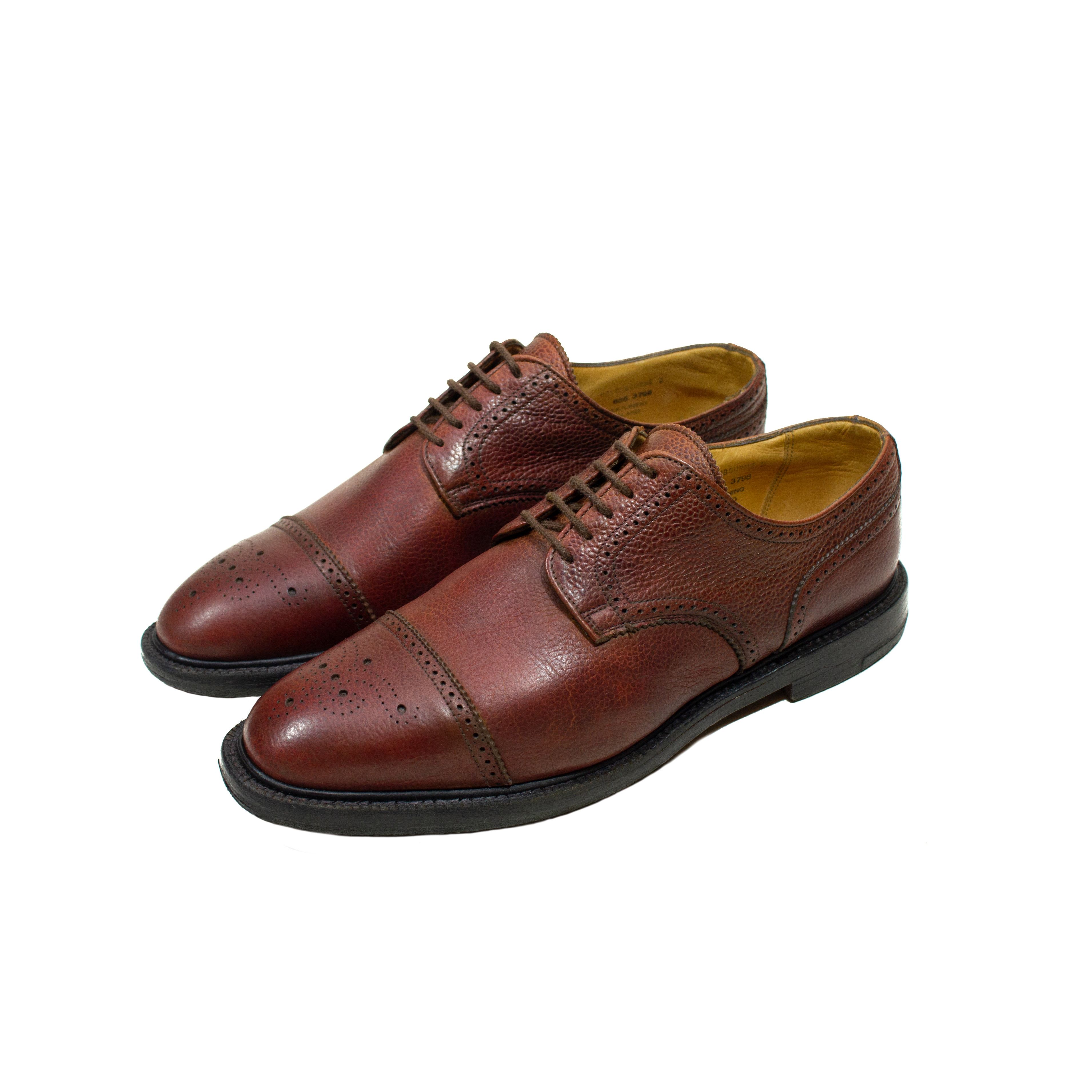 Alfred Sargent 640 Alfred Sargent Cap Toe Wingtip Shoes Grain Leather