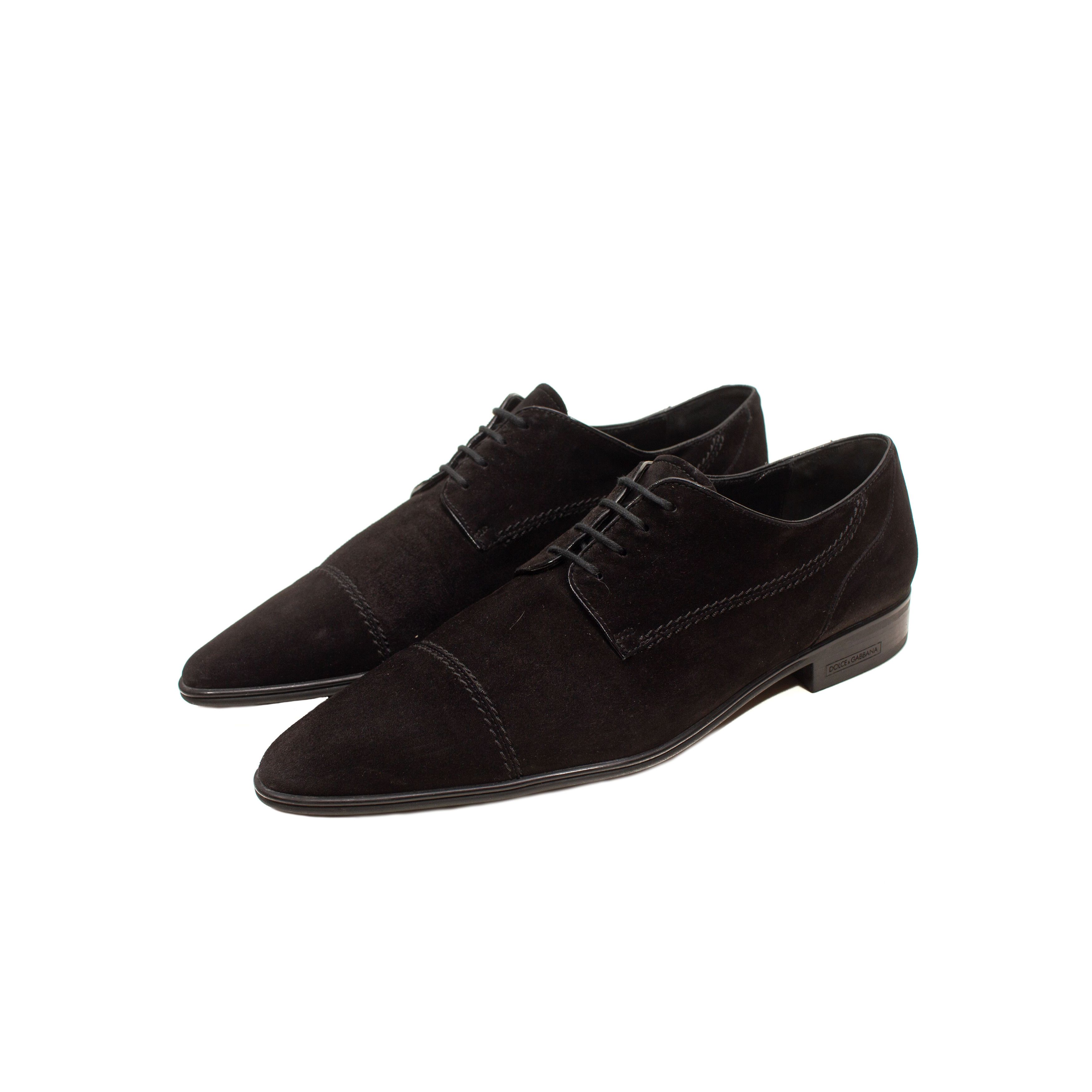 Dolce & Gabbana Mens Leather Lace Dress Shoes Size 7.5 Dolce & Gabbana Correggio leather derby shoes|A10095AC46080999 main image 3