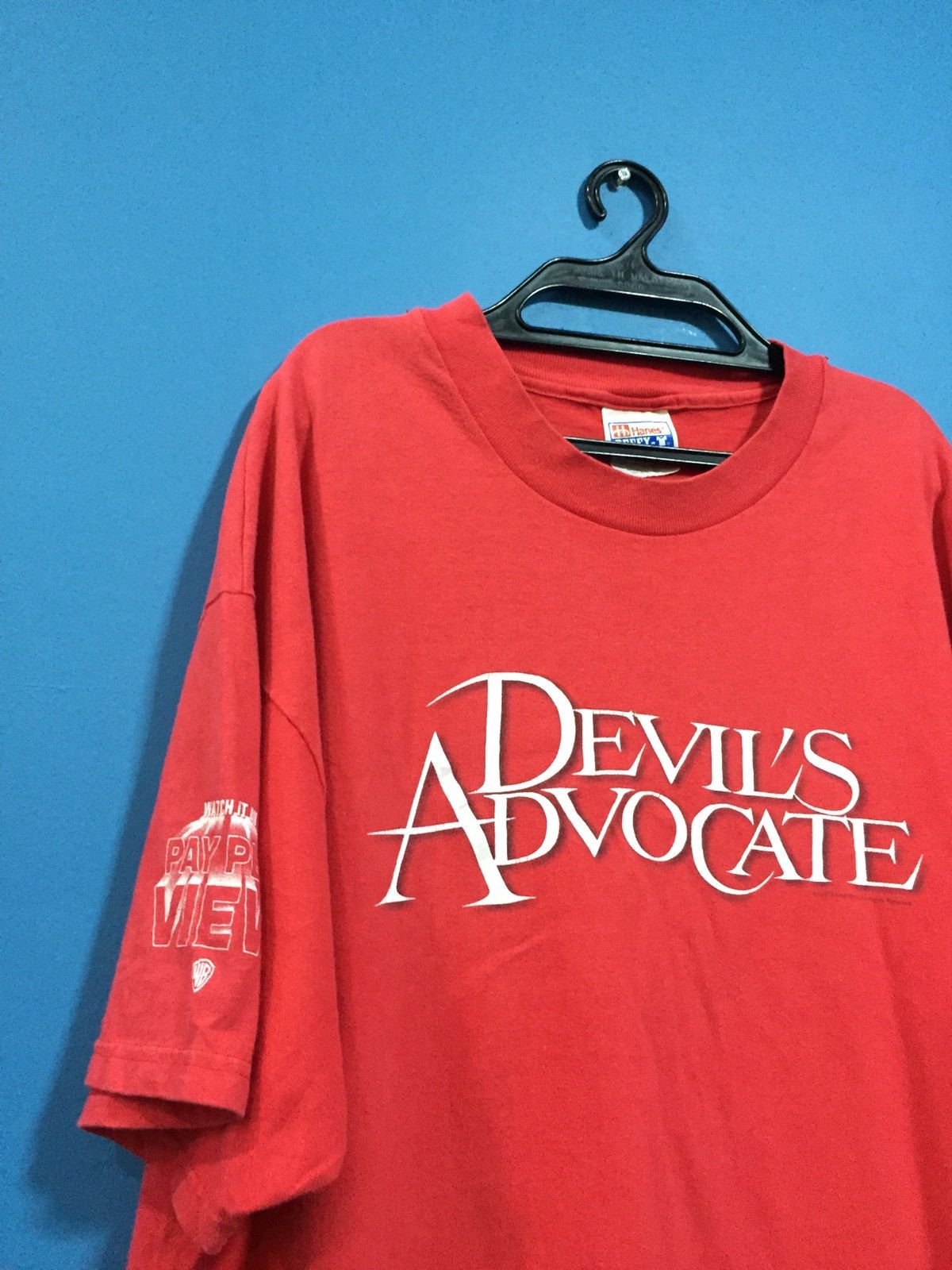 Vintage Vintage 90s Devil Advocates keanu Reeve al pacino Movies Tee Size US XL / EU 56 / 4 - 2 Thumbnail