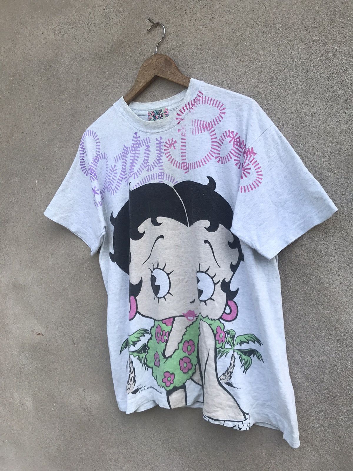 Cartoon Network × Vintage RARE VINTAGE 90s BETTY BOOP SPELLOUT TEES Size US L / EU 52-54 / 3 - 4 Thumbnail
