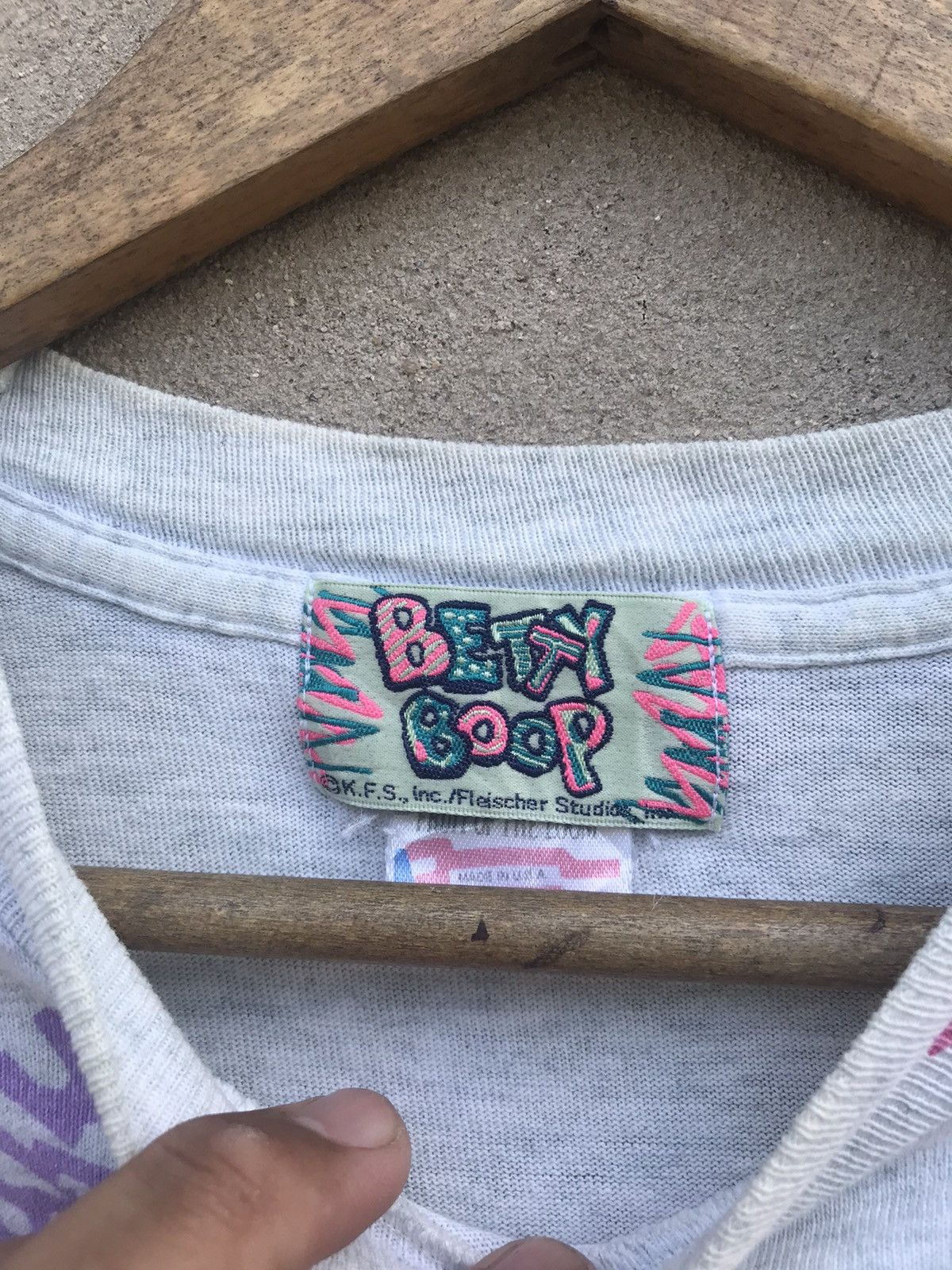 Cartoon Network × Vintage RARE VINTAGE 90s BETTY BOOP SPELLOUT TEES Size US L / EU 52-54 / 3 - 8 Thumbnail