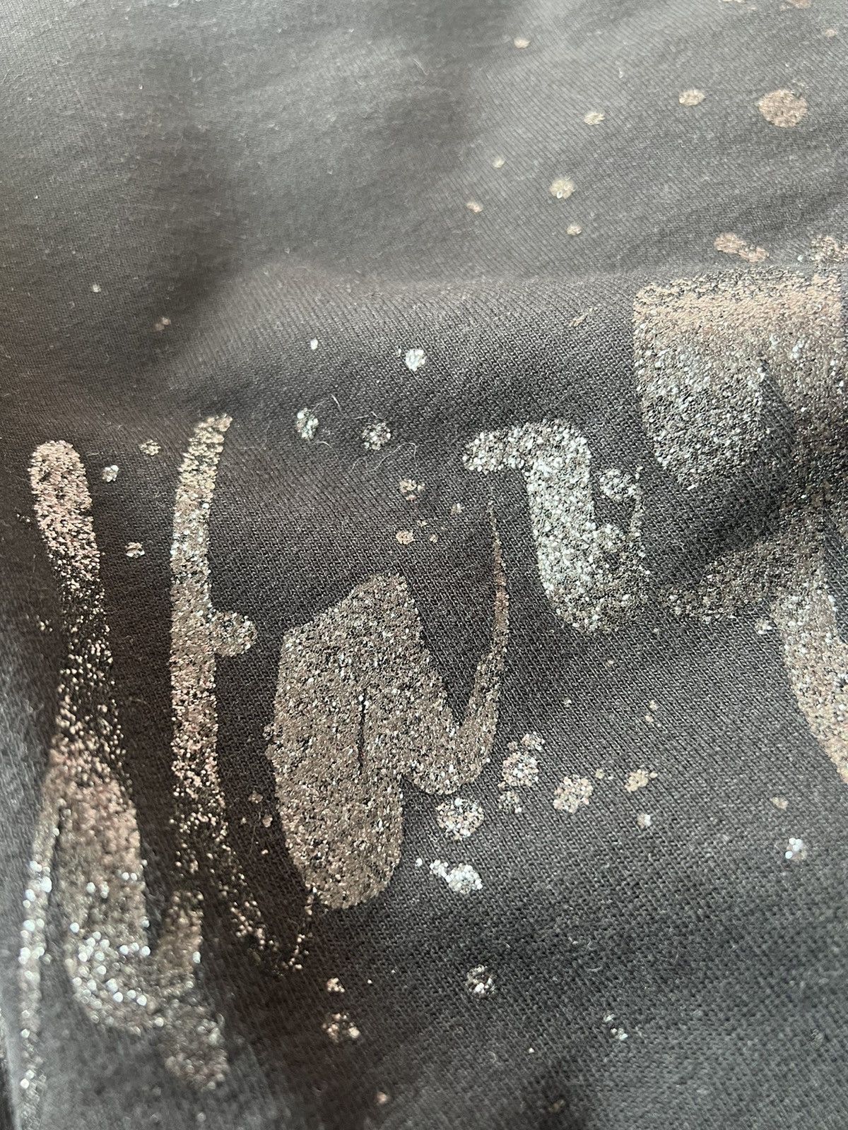 Maison Margiela Maison Margiela MM6 Glitter logo fleece top sweatshirt Size S / US 4 / IT 40 - 5 Thumbnail